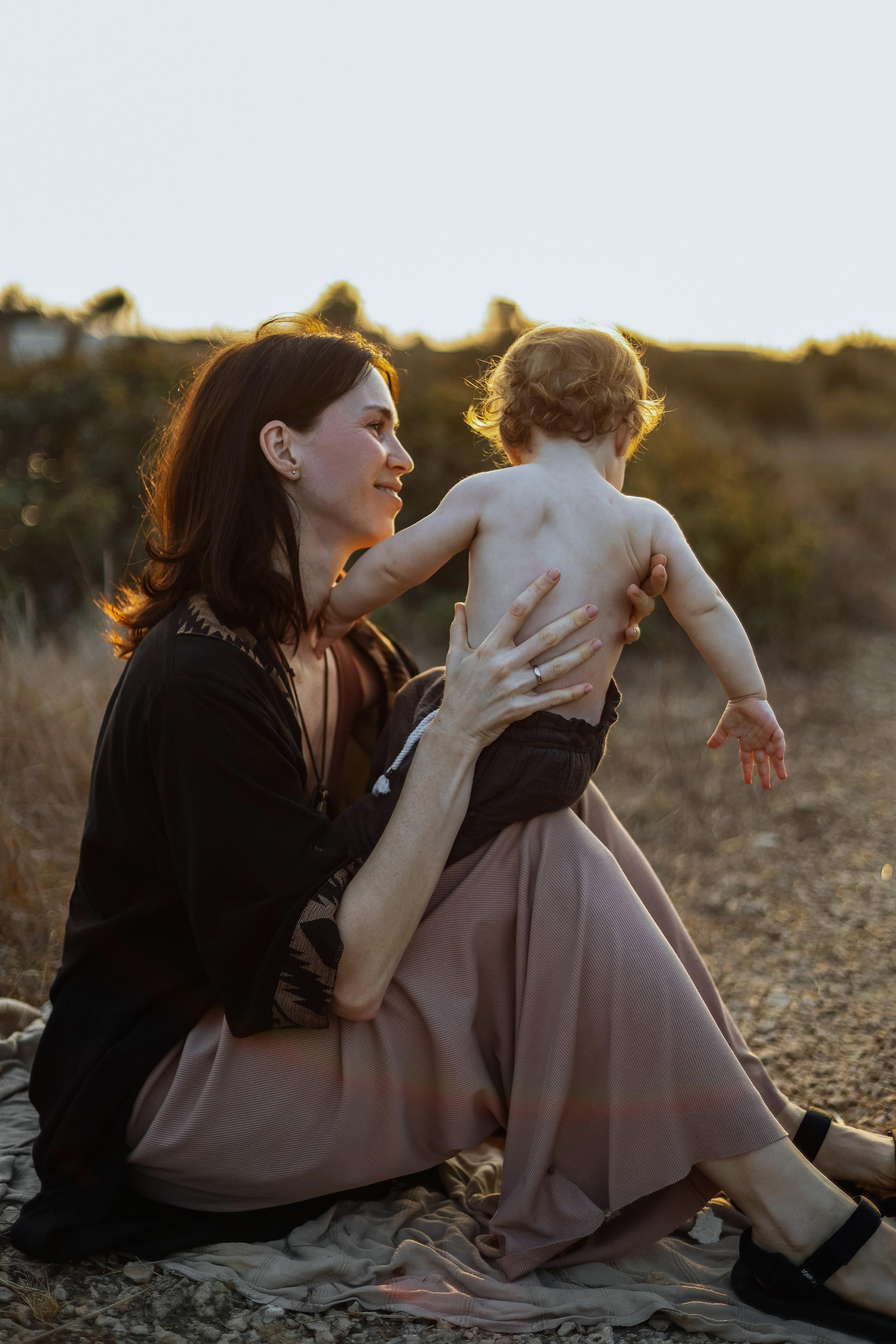 Little curls in Atlit. Family photographer in Israel