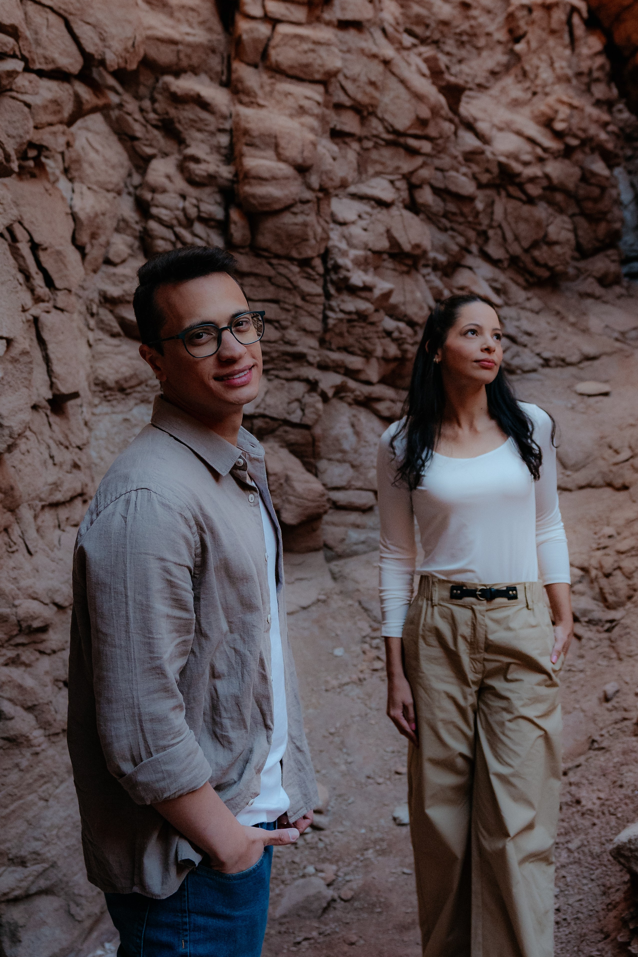 Sessão casual no Vale dos Cogumelos. Fotógrafo em San Pedro de Atacama
