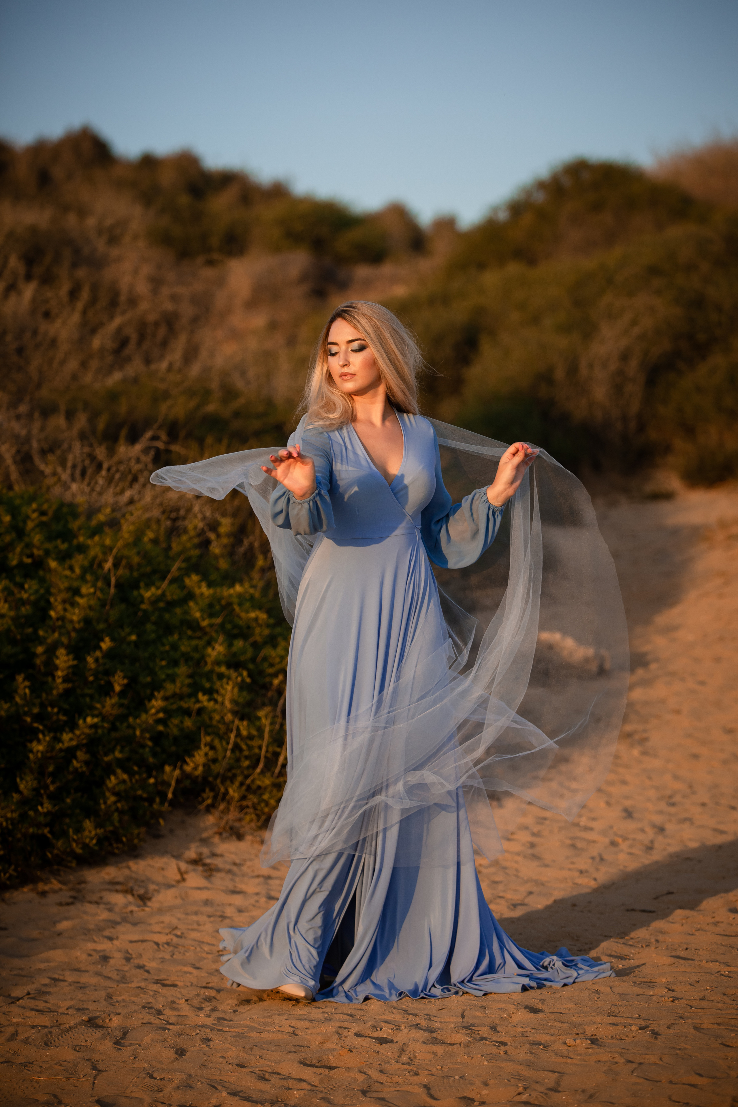 Фотосессия Джулии на закате. Свадебный, семейный и детский фотограф в Нетании (Израиль) Тори Гор