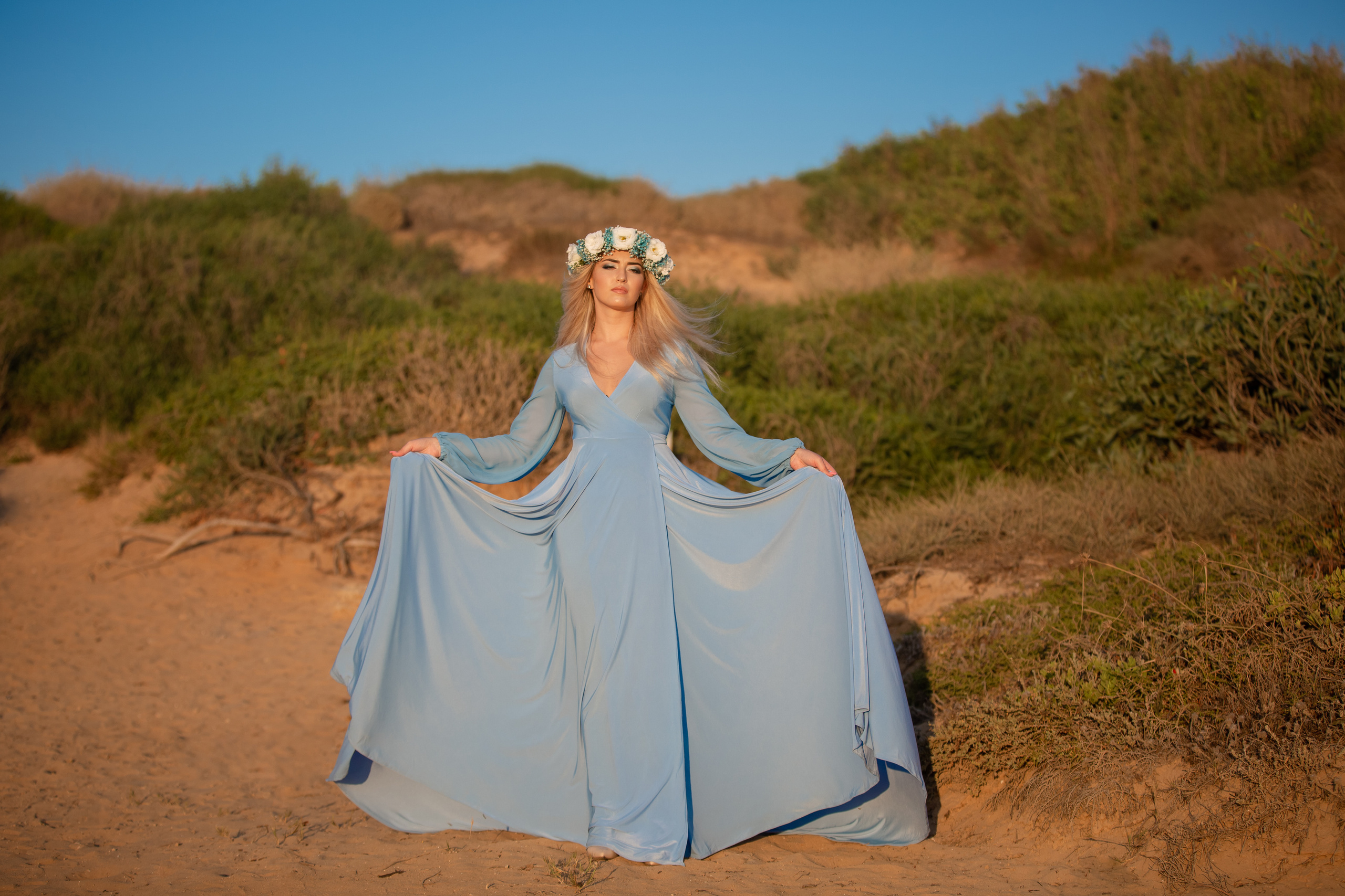 Фотосессия Джулии на закате. Свадебный, семейный и детский фотограф в Нетании (Израиль) Тори Гор