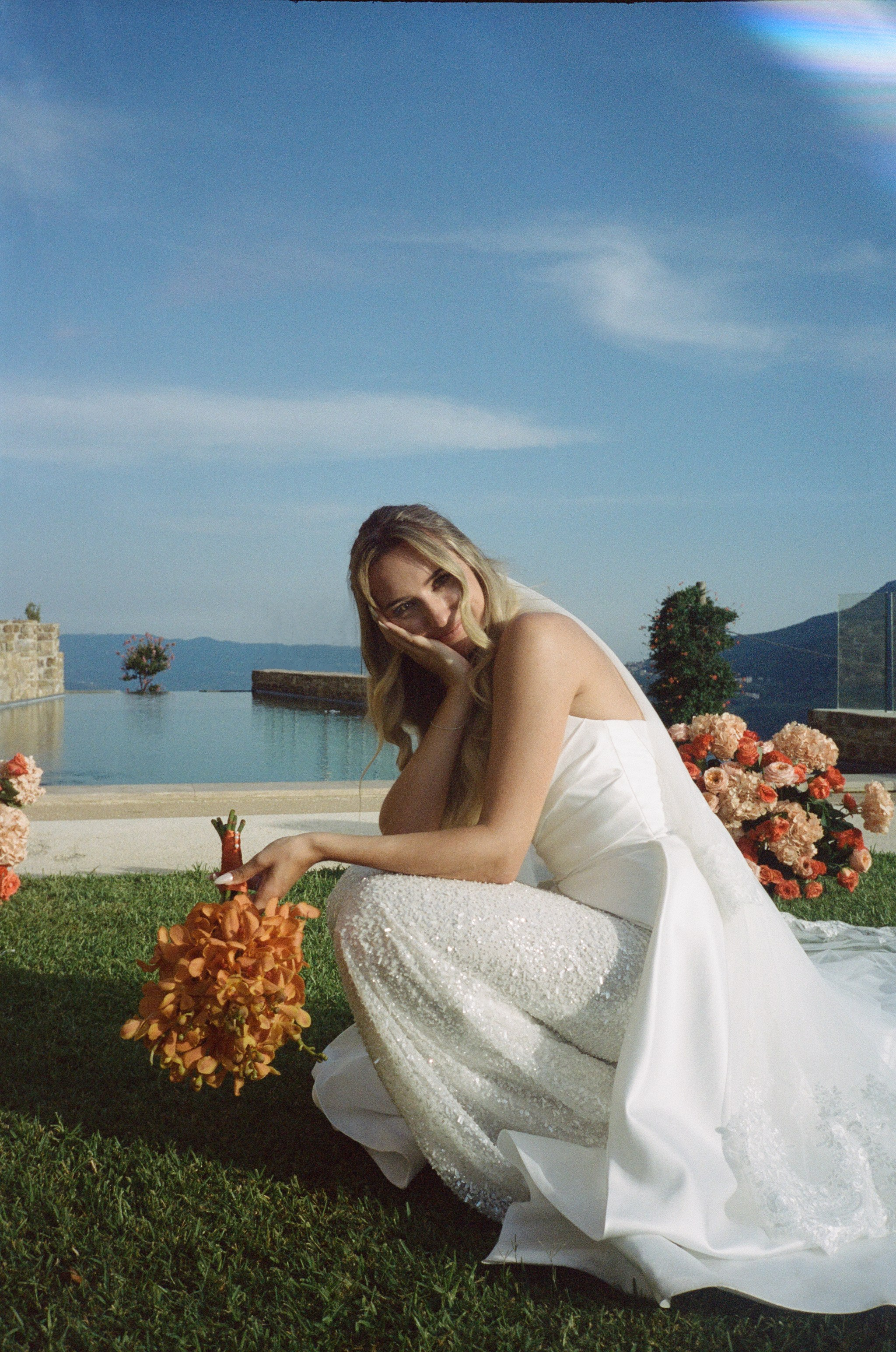 Castello Rocca Di Cilento Amalfi coast wedding / analog film photos /. Wedding photographer Como Lake, Italy