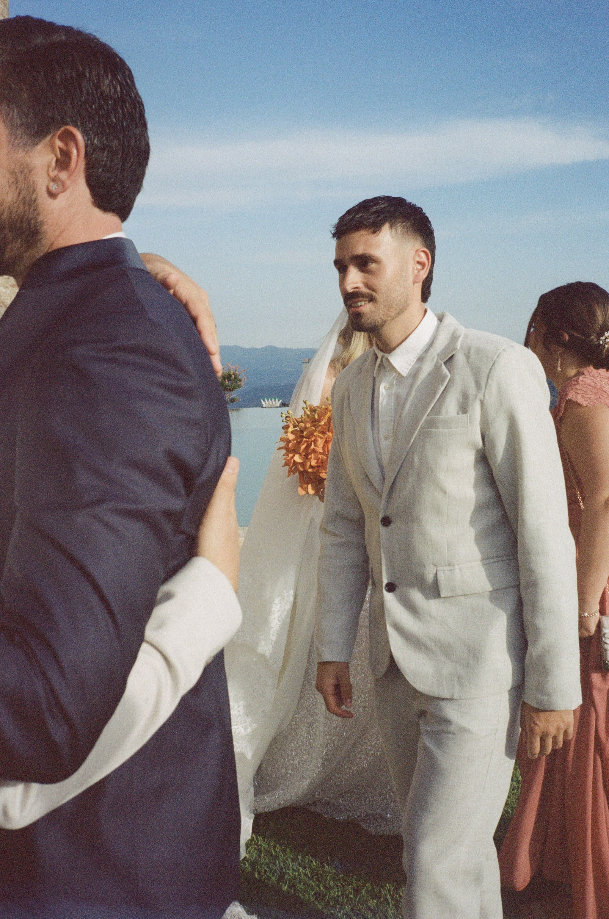 Castello Rocca Di Cilento Amalfi coast wedding / analog film photos /. Wedding photographer Como Lake, Italy
