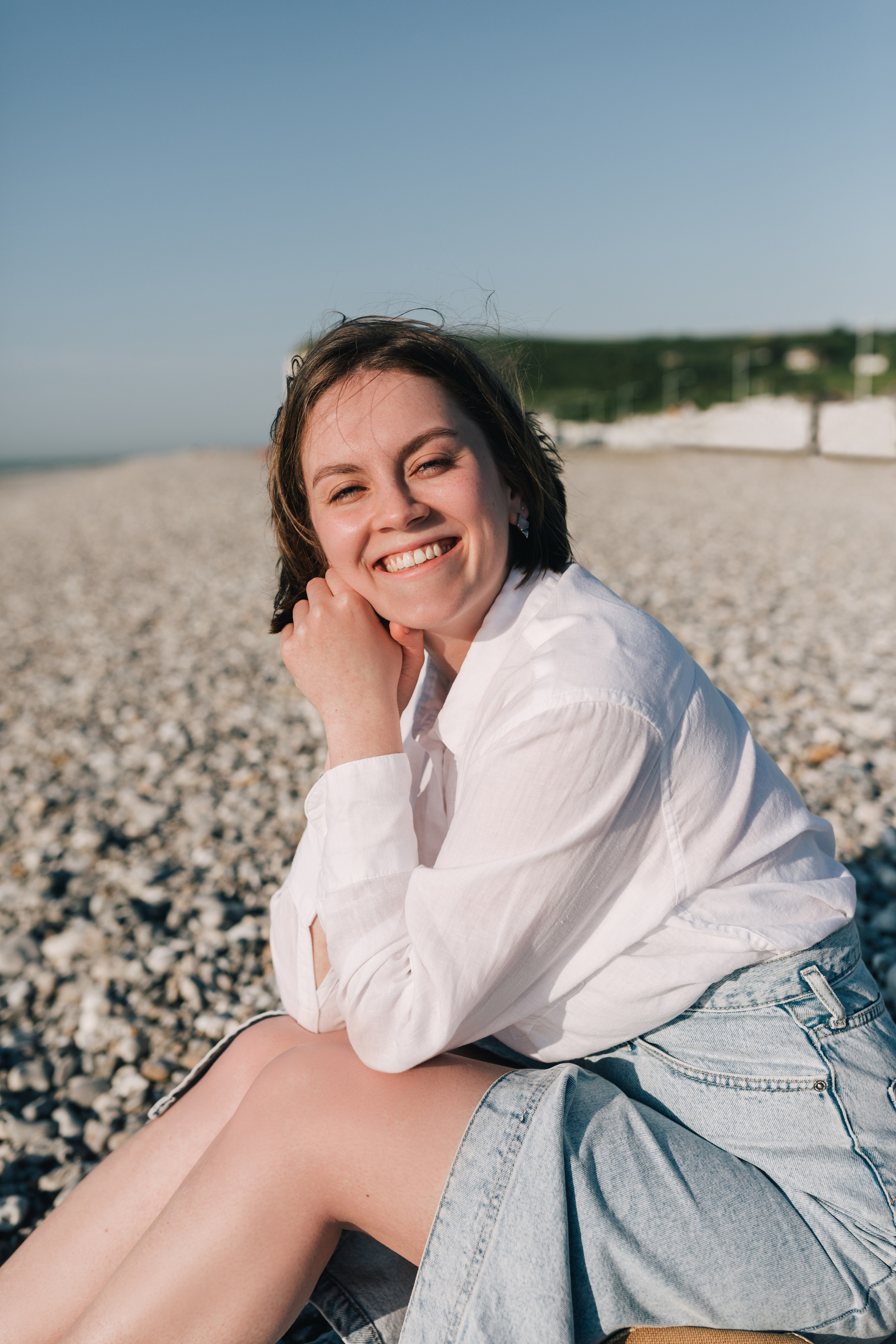 Photoshoot with Kate at the sea, France. Photographe à Rouen, France