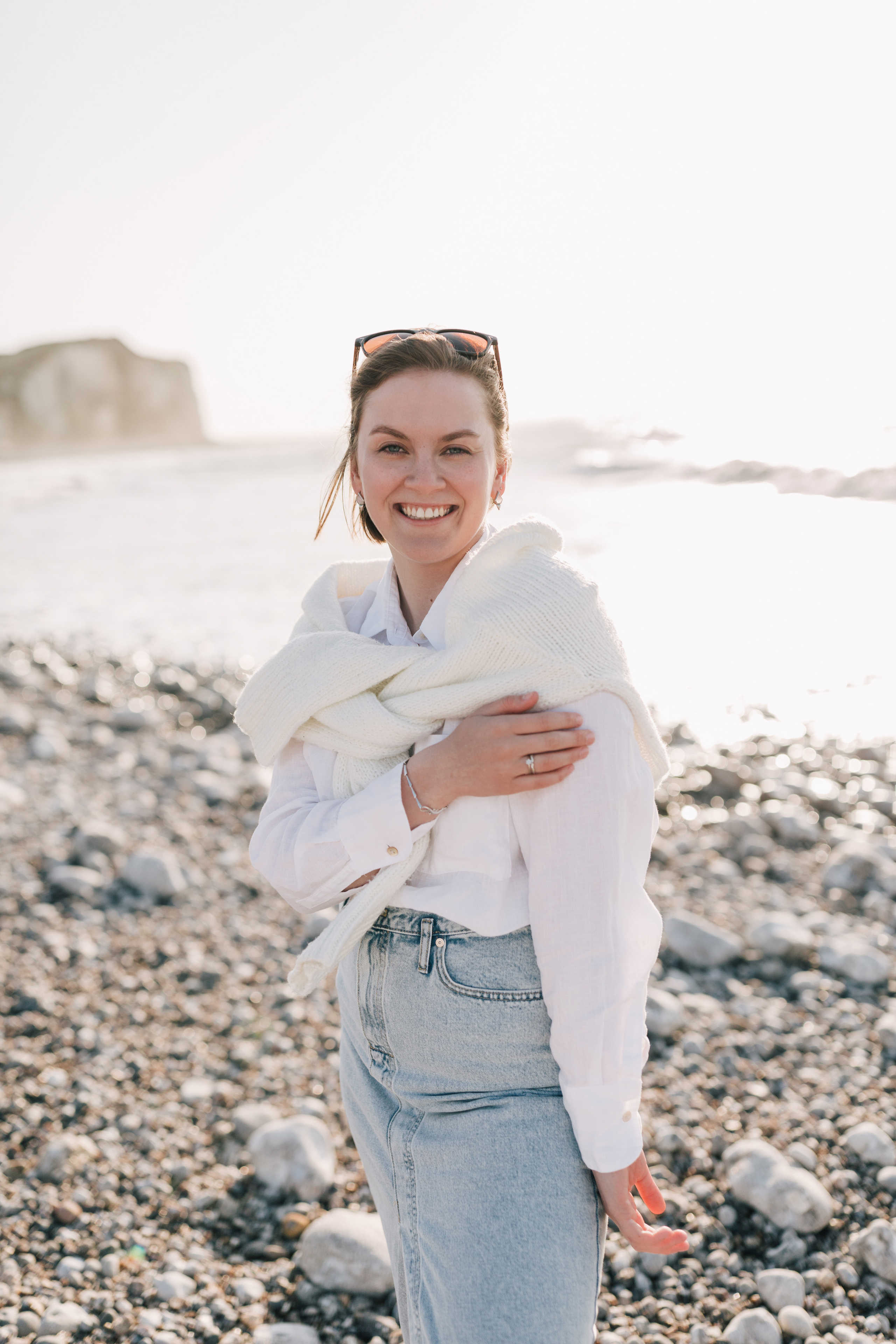 Photoshoot with Kate at the sea, France. Photographe à Rouen, France