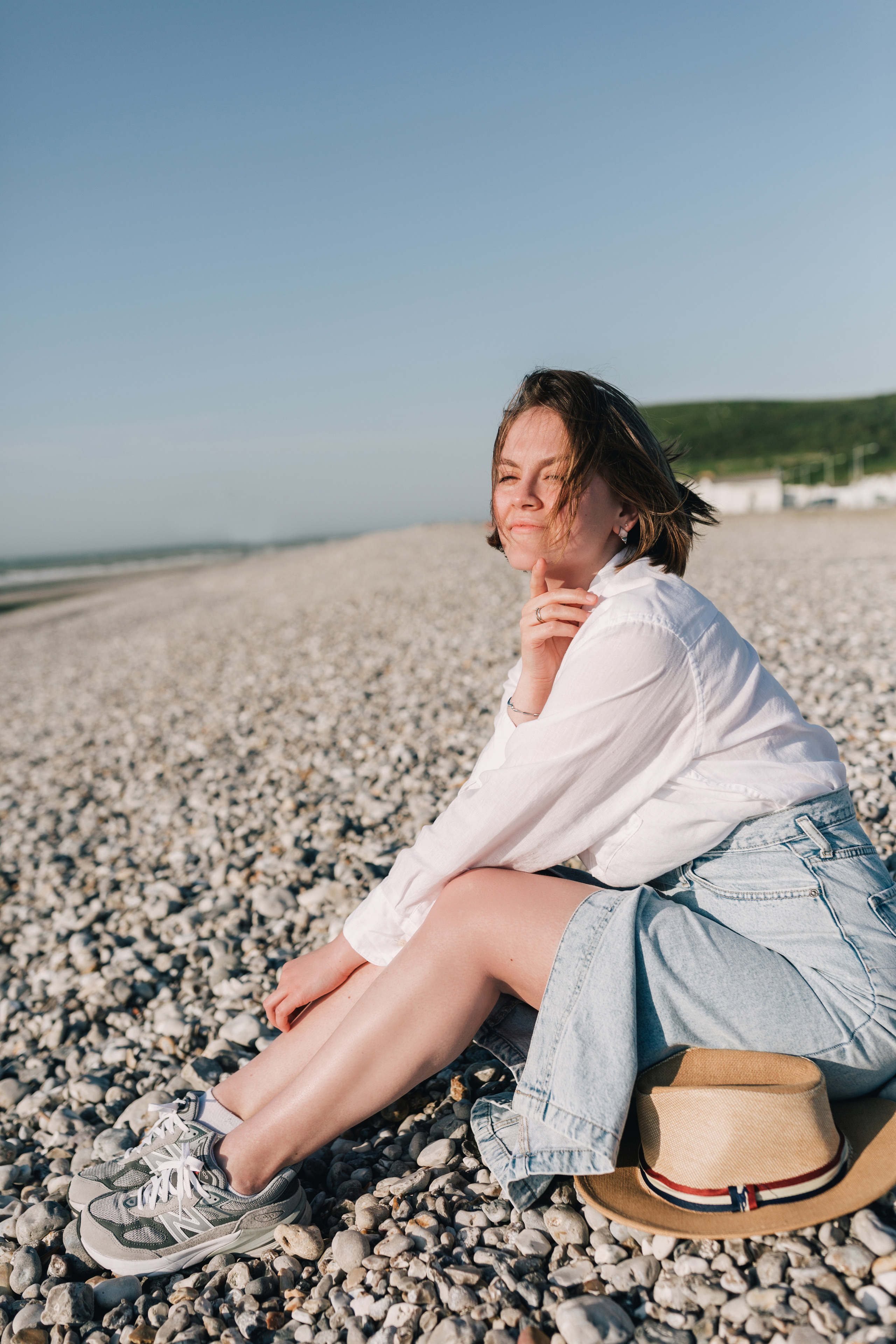 Photoshoot with Kate at the sea, France. Photographe à Rouen, France