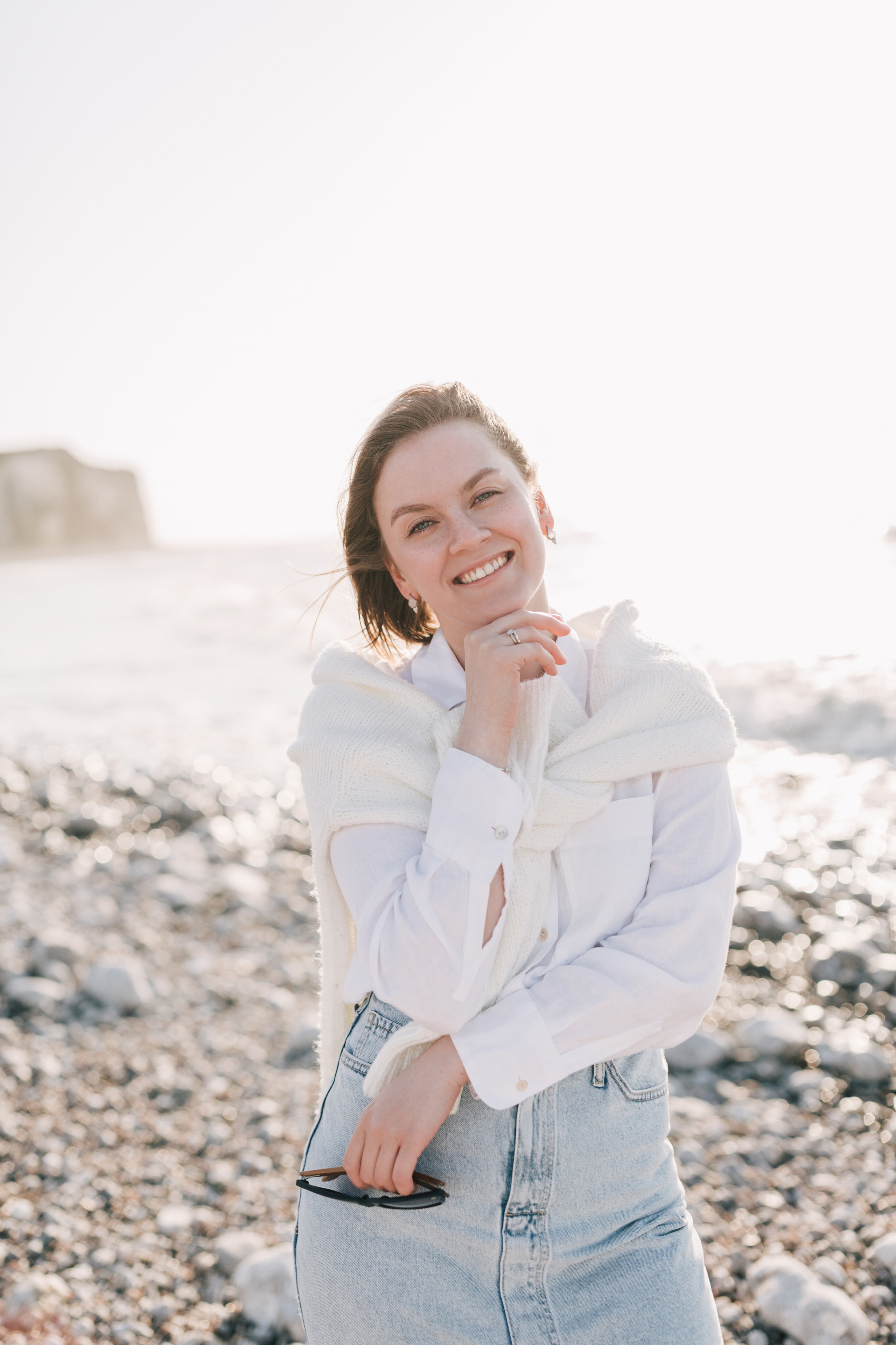 Photoshoot with Kate at the sea, France. Photographe à Rouen, France
