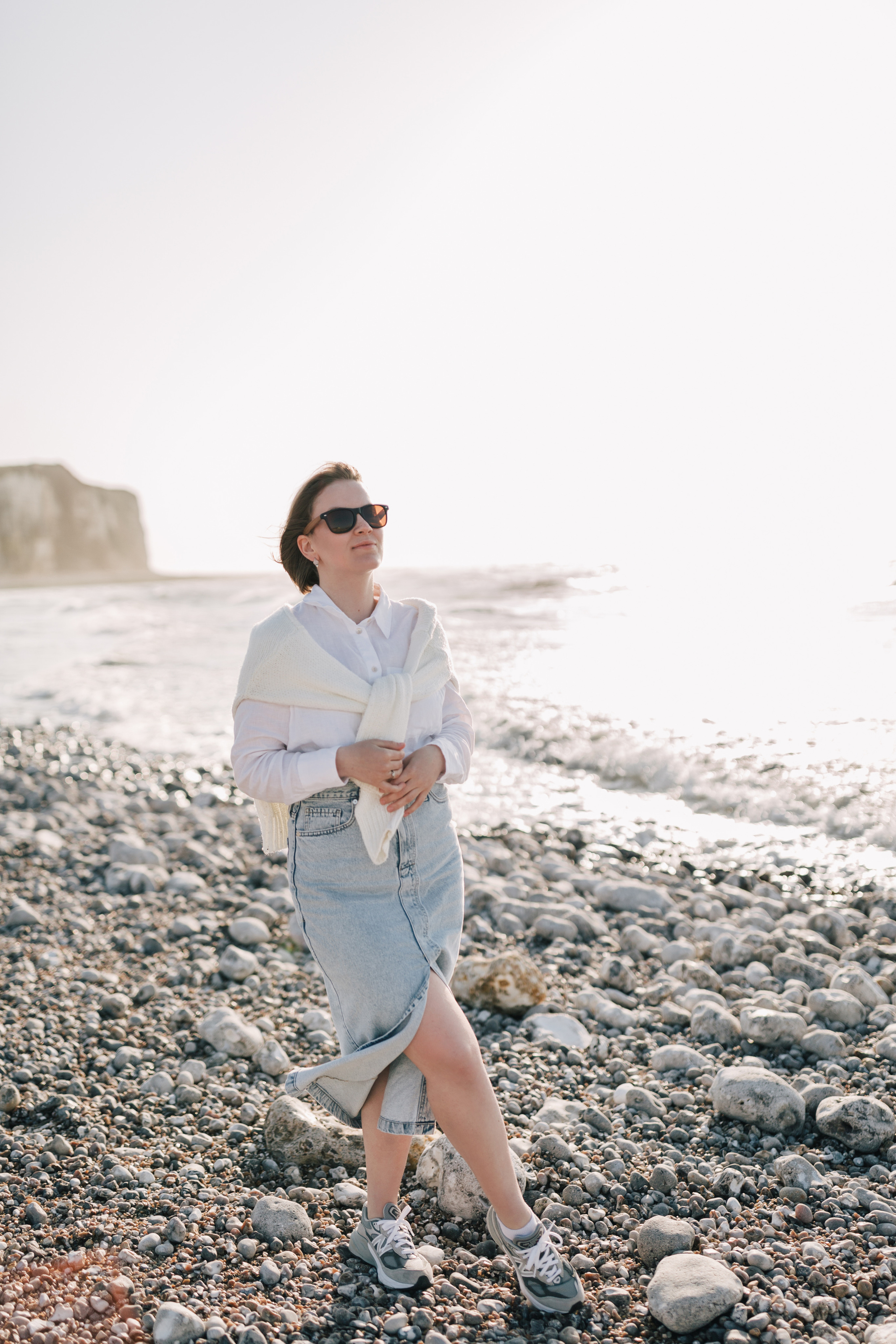Photoshoot with Kate at the sea, France. Photographe à Rouen, France