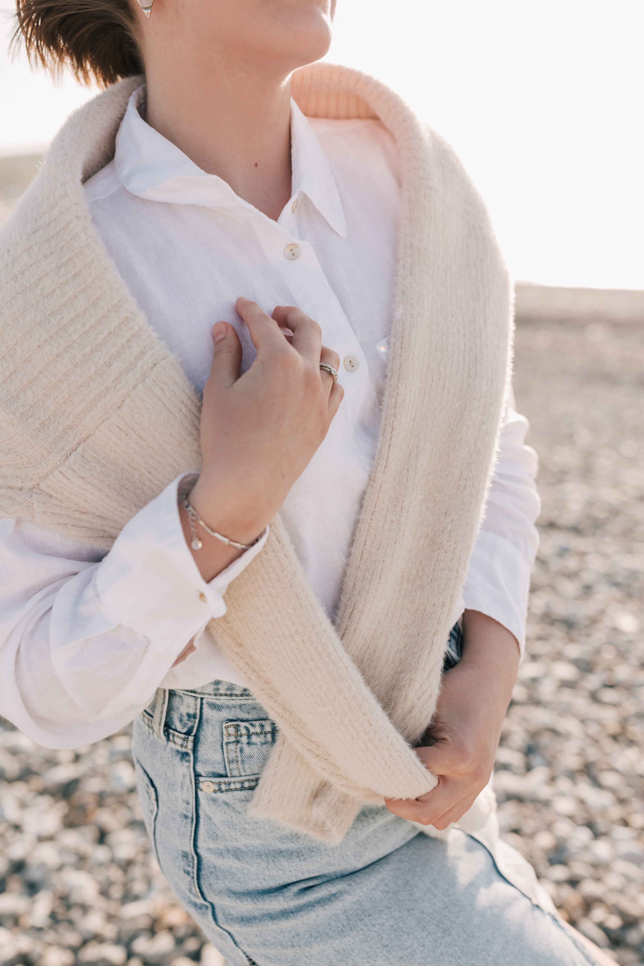 Photoshoot with Kate at the sea, France. Photographe à Rouen, France
