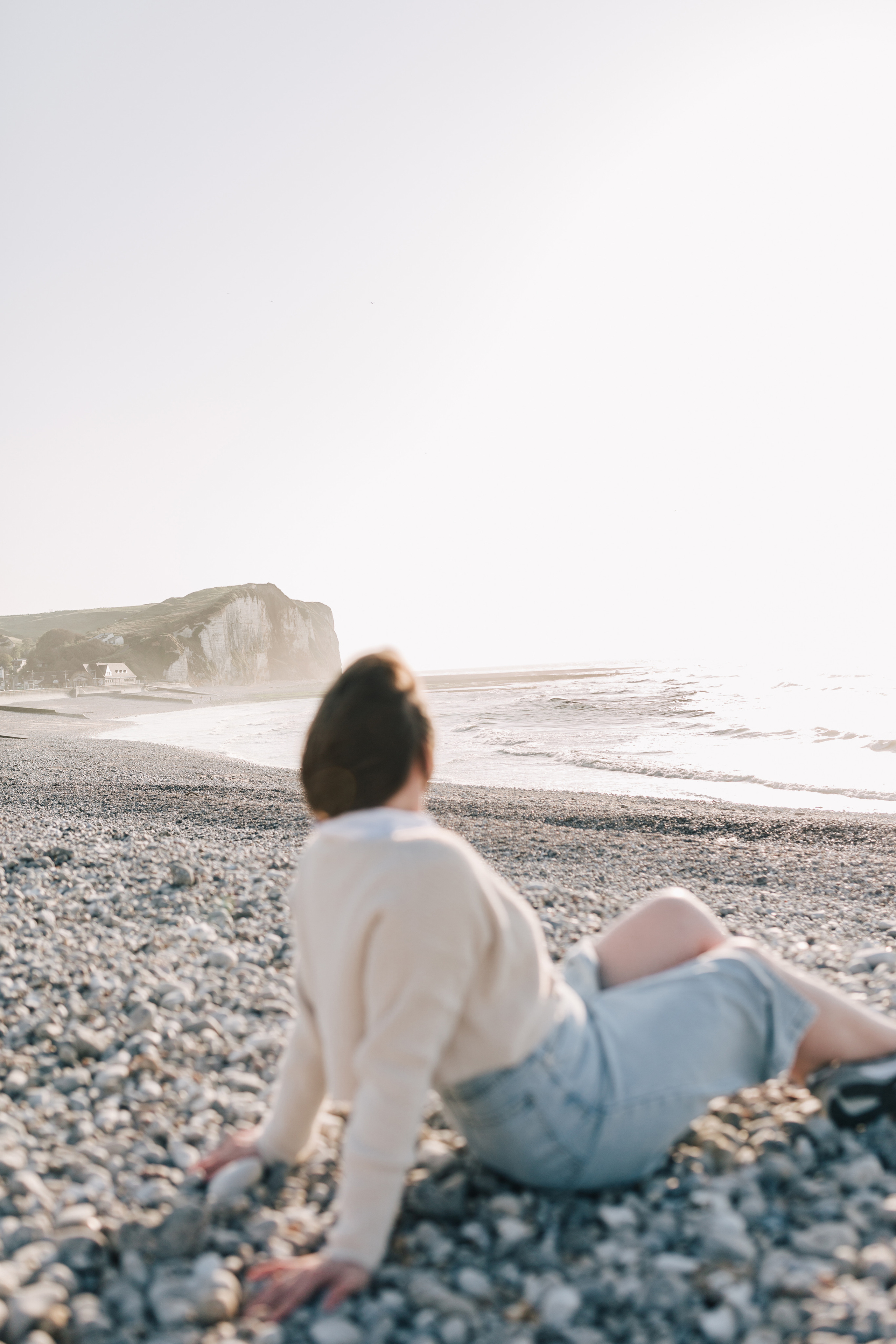 Photoshoot with Kate at the sea, France. Photographe à Rouen, France