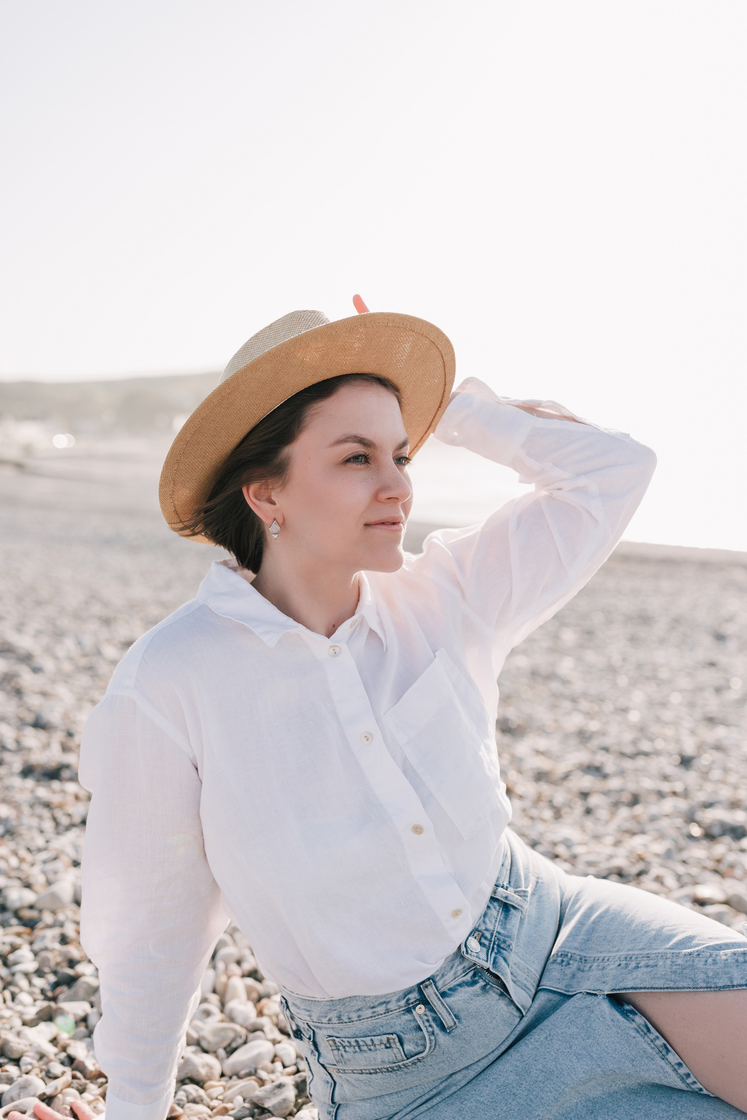 Photoshoot with Kate at the sea, France. Photographe à Rouen, France