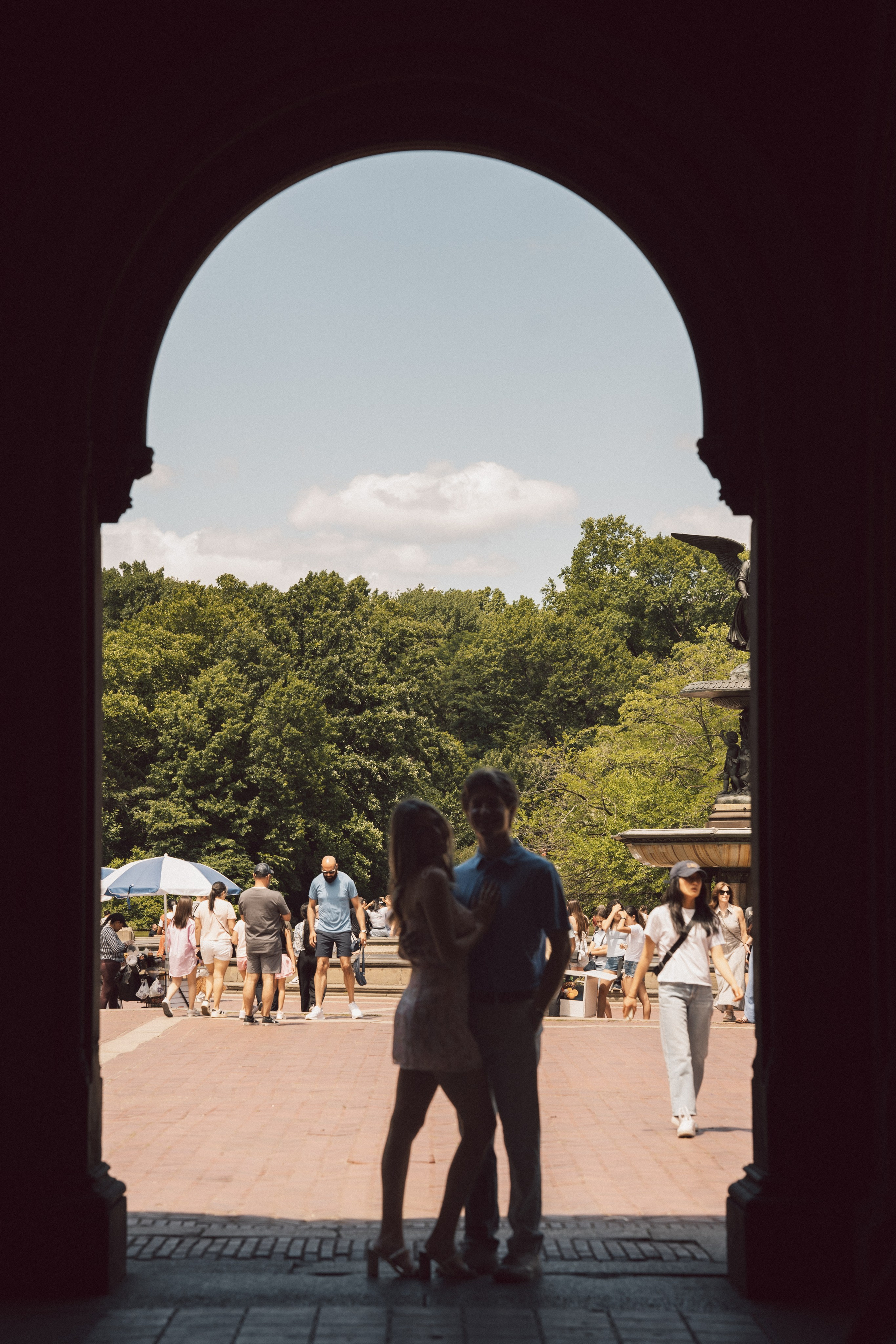 Surprise proposal Central Park. New York + destination photographer