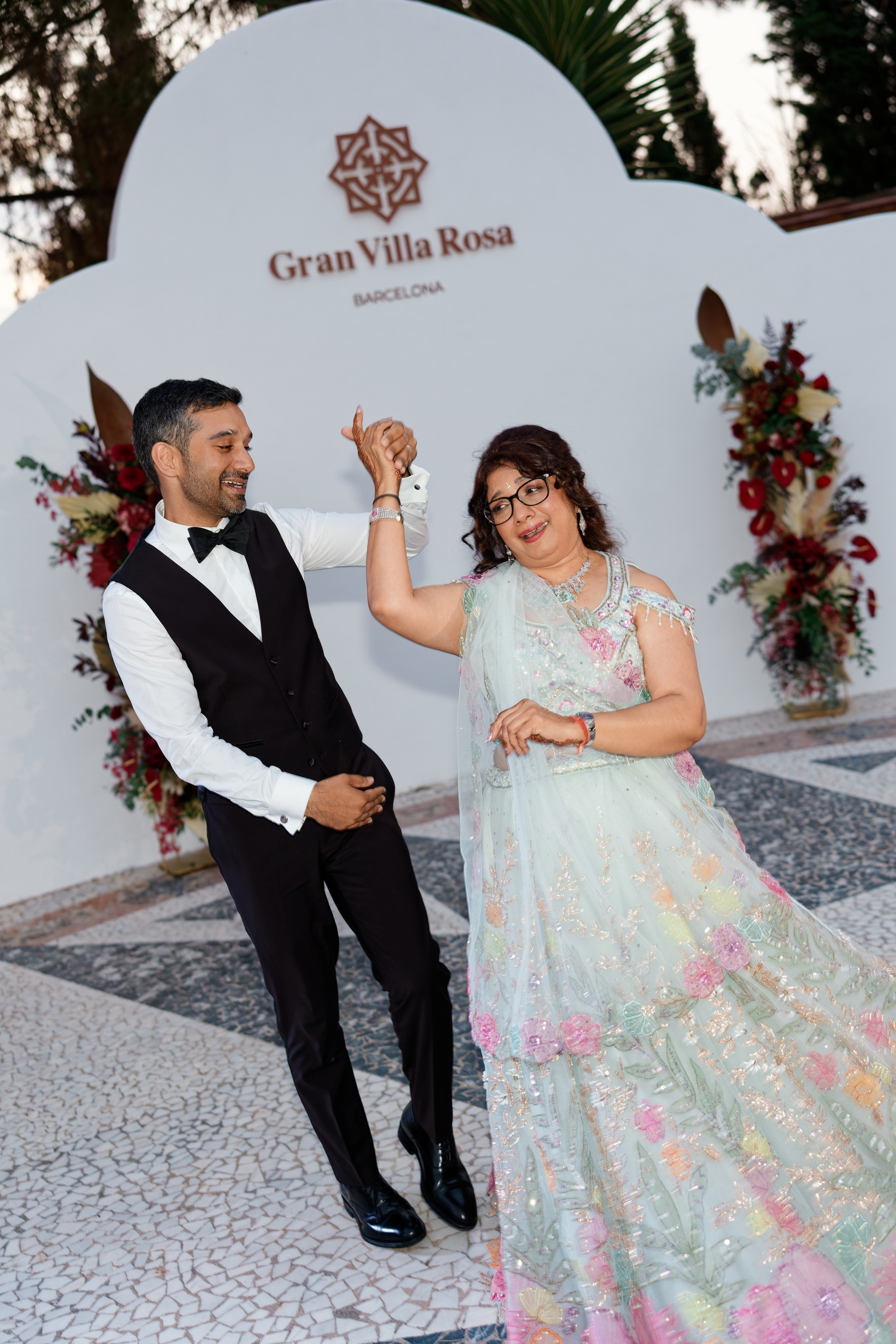 Indian wedding at Gran Villa Rosa, Barcelona