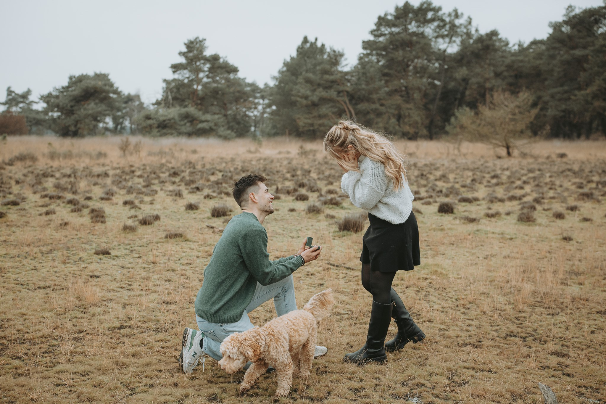Amy verrast door huwelijksaanzoek van Berre - Kapture Fotografie