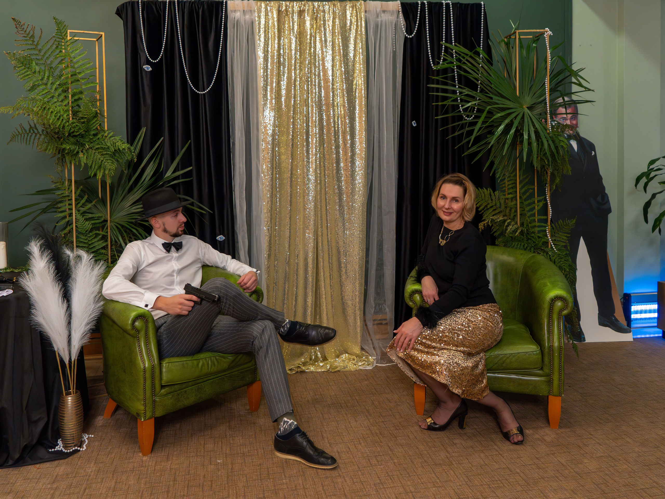 Новый год в стиле Great Gatsby. Репортажный фотограф в Красной Поляне и Сочи Павлюченко Екатерина
