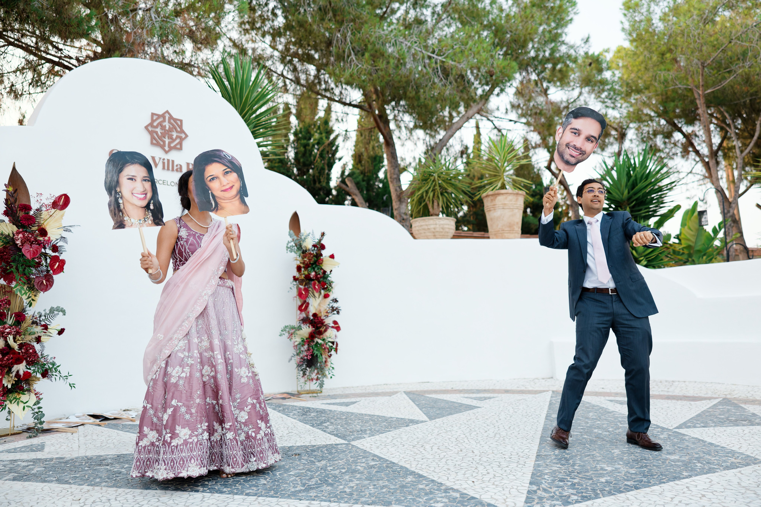 Indian wedding at Gran Villa Rosa, Barcelona