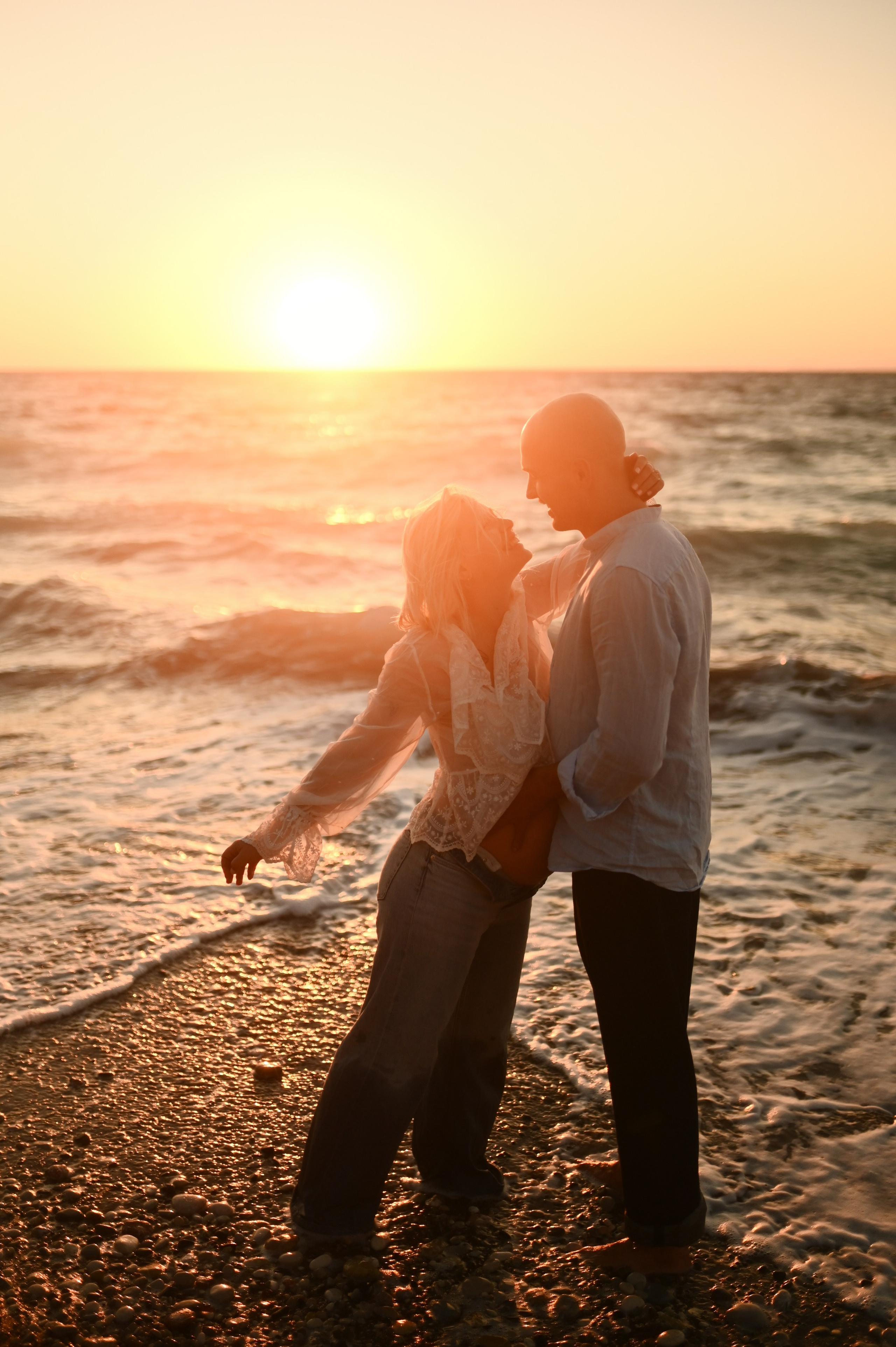 Maternity Photoshoot on the Beach in Rhodes. Photographer in Rhodes Island