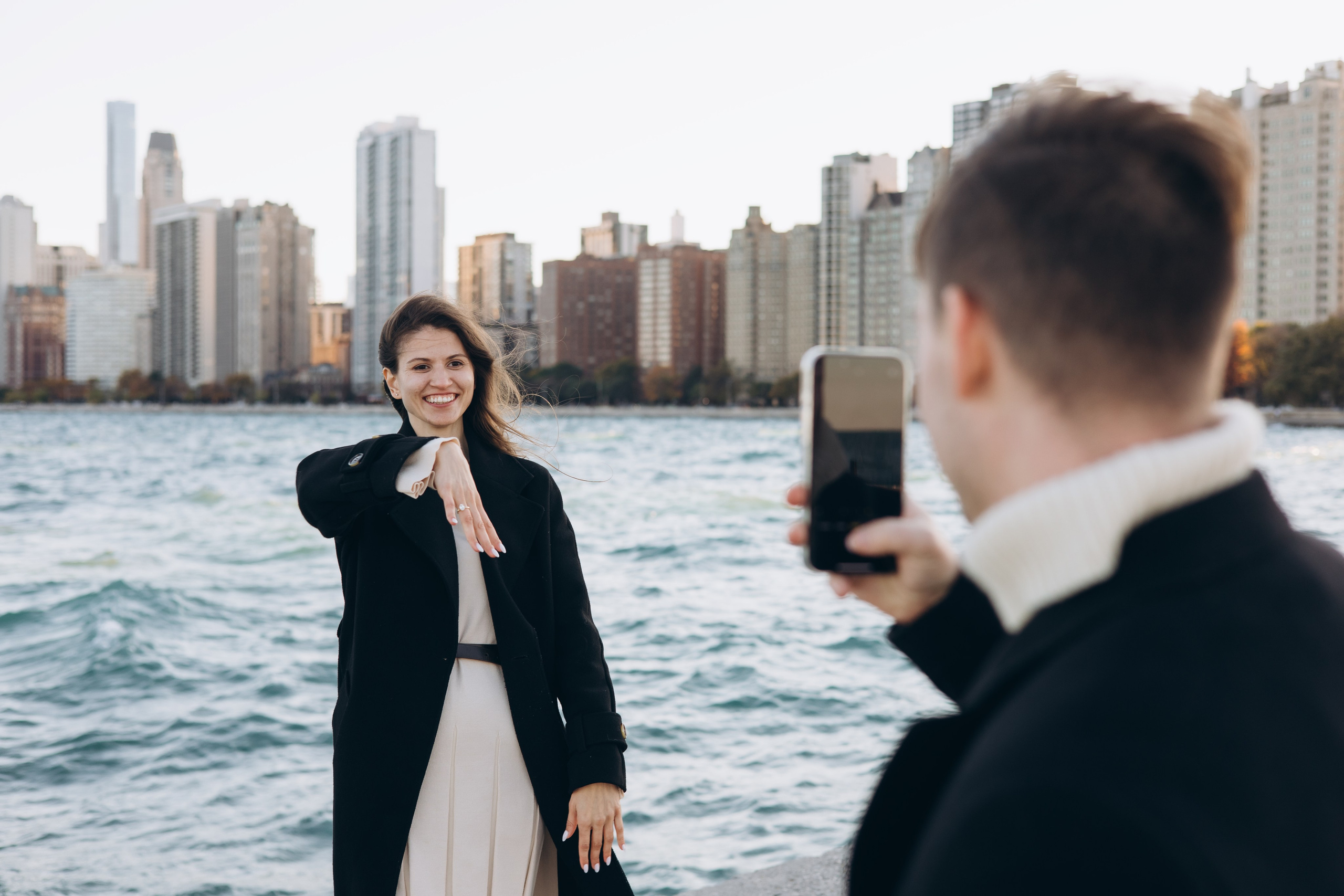 North Lake Shore Proposal — Chicago Photographer — Margarita Chudinova