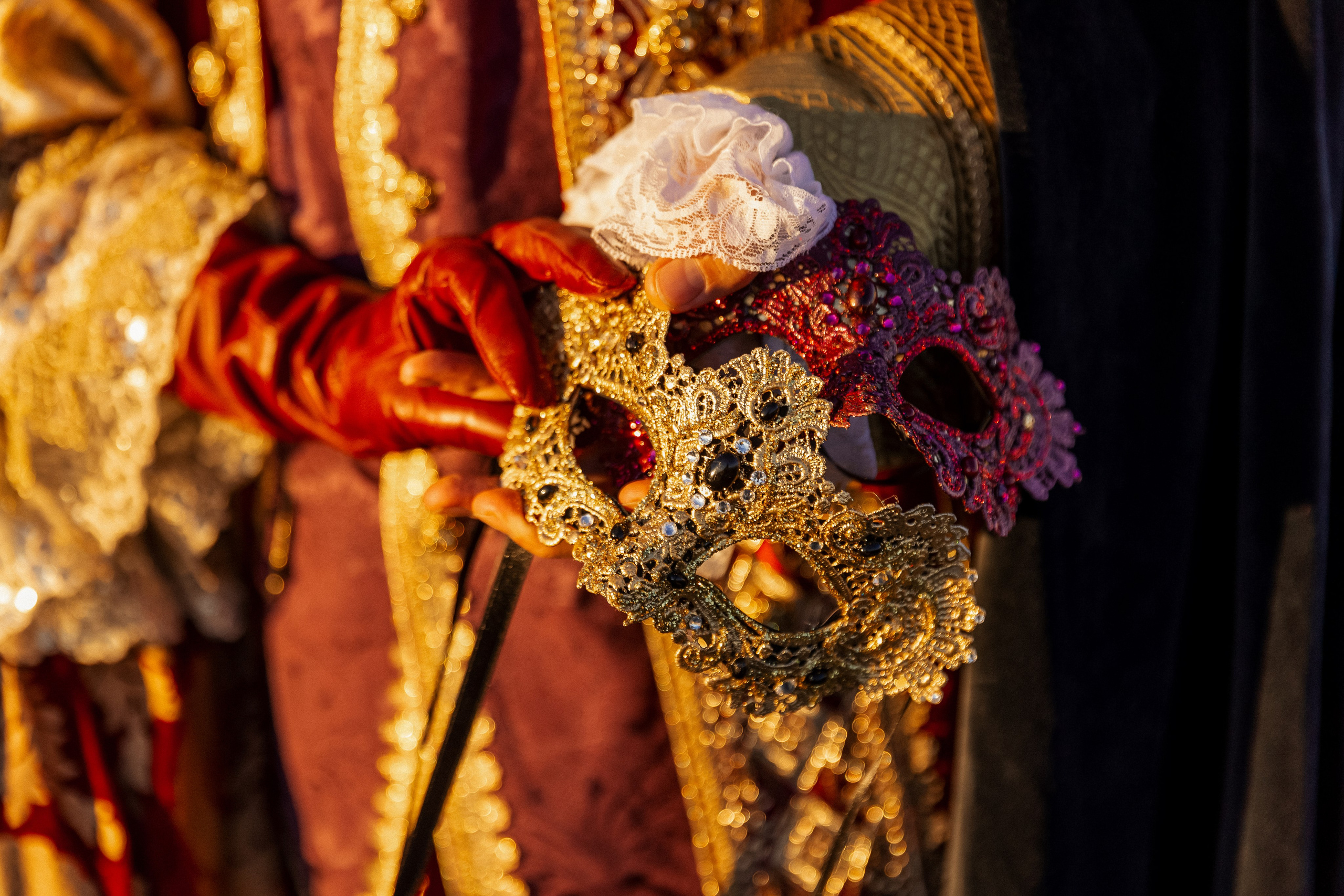Aleksandr & Ekaterina in venetian carnival