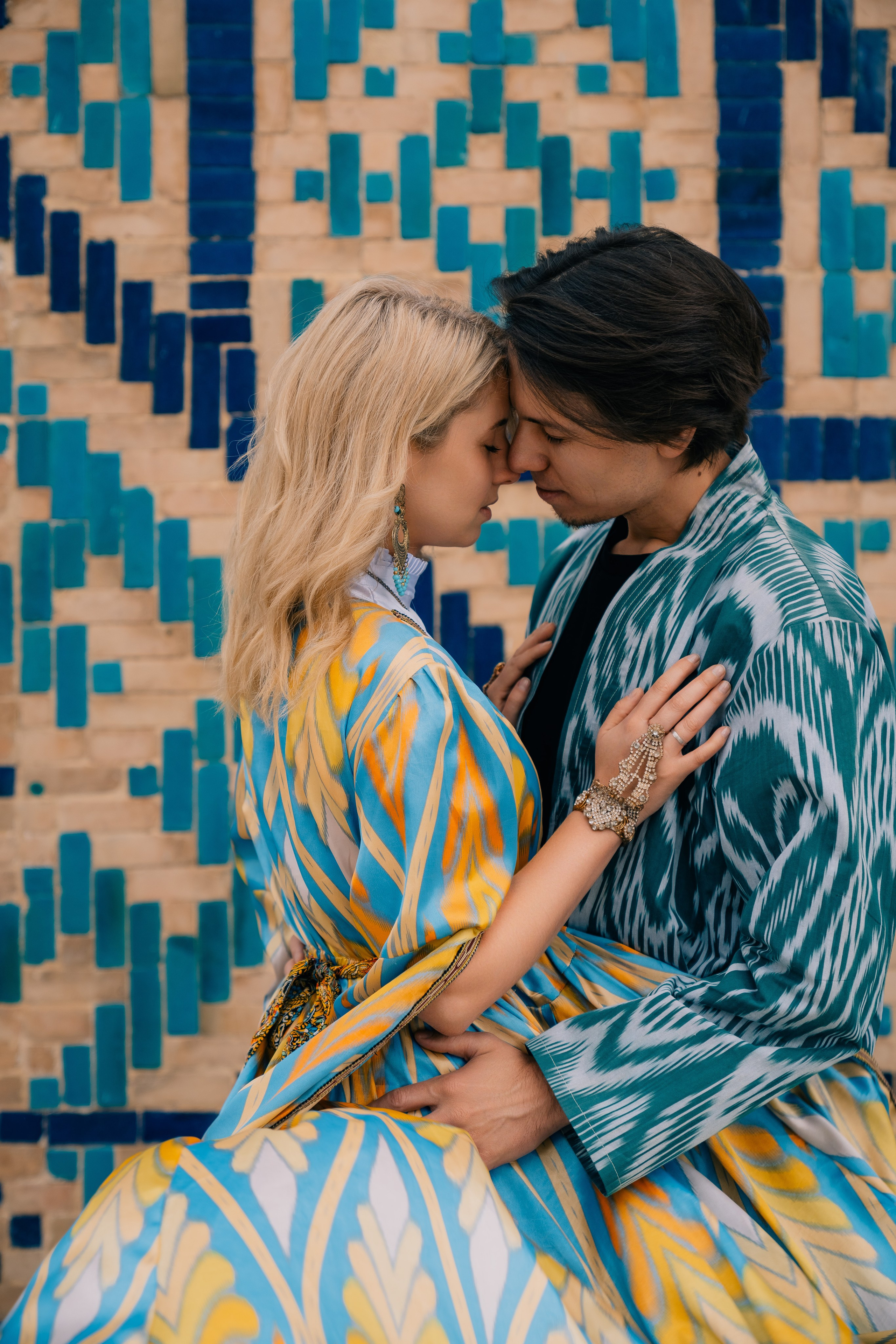 История любви на площади Регистан, фотограф Узбекистан.