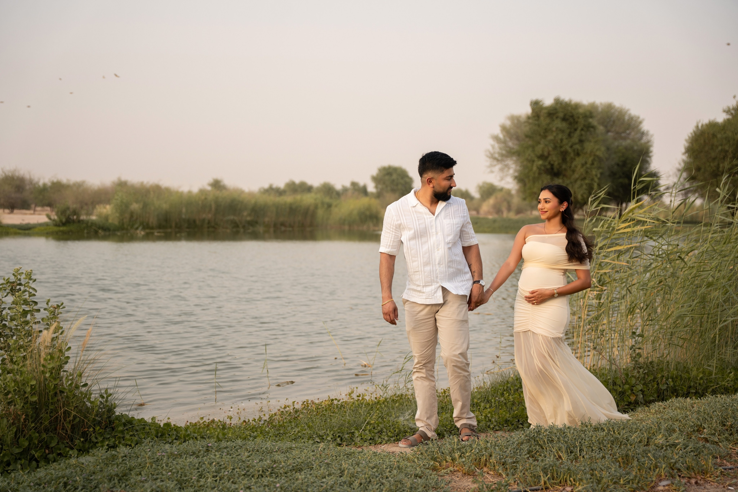 Sunset whispers: Boy or Girl?. Angela Iakovleva — Family Photographer in Dubai