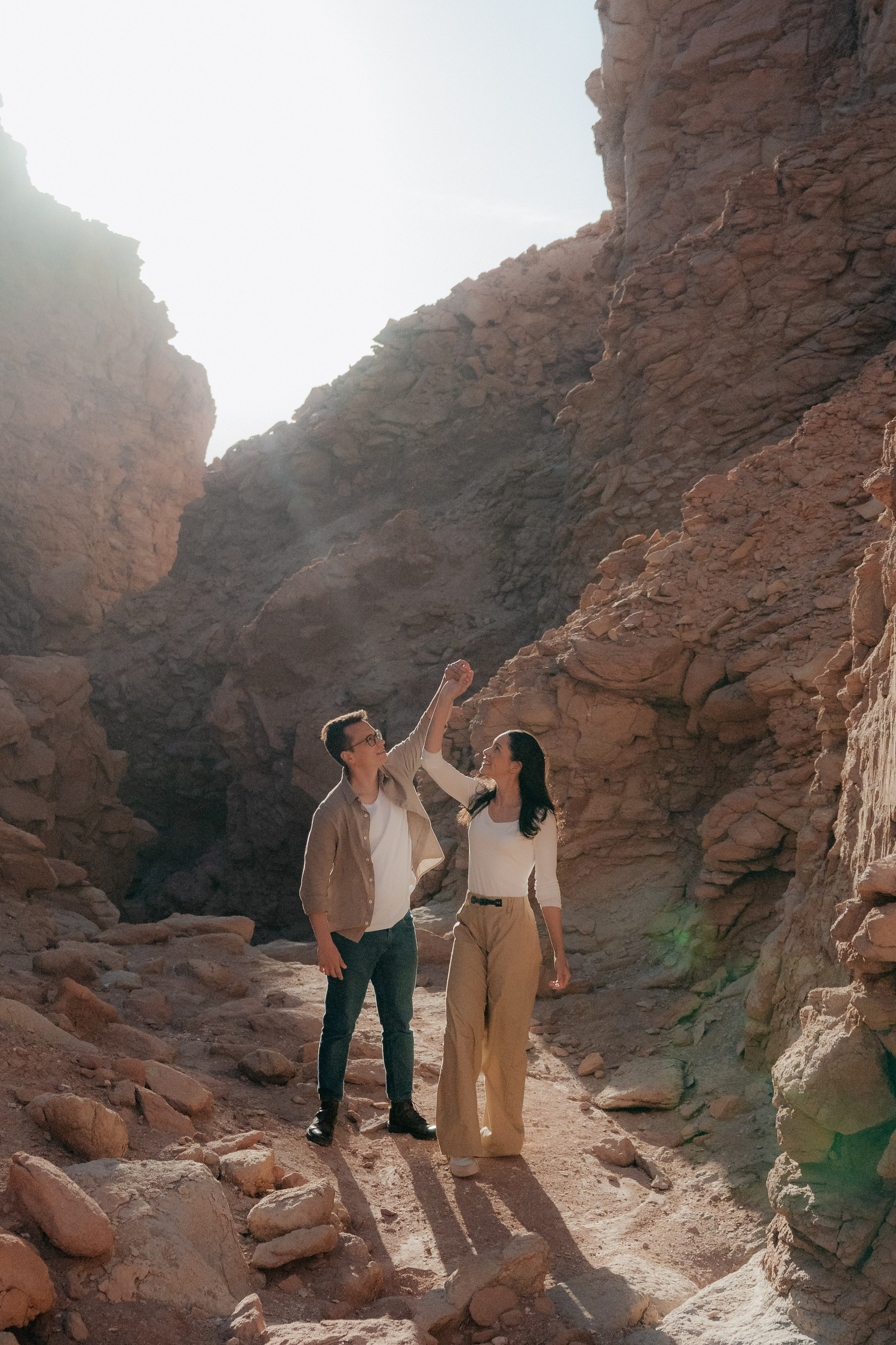 Sessão casual no Vale dos Cogumelos. Fotógrafo em San Pedro de Atacama