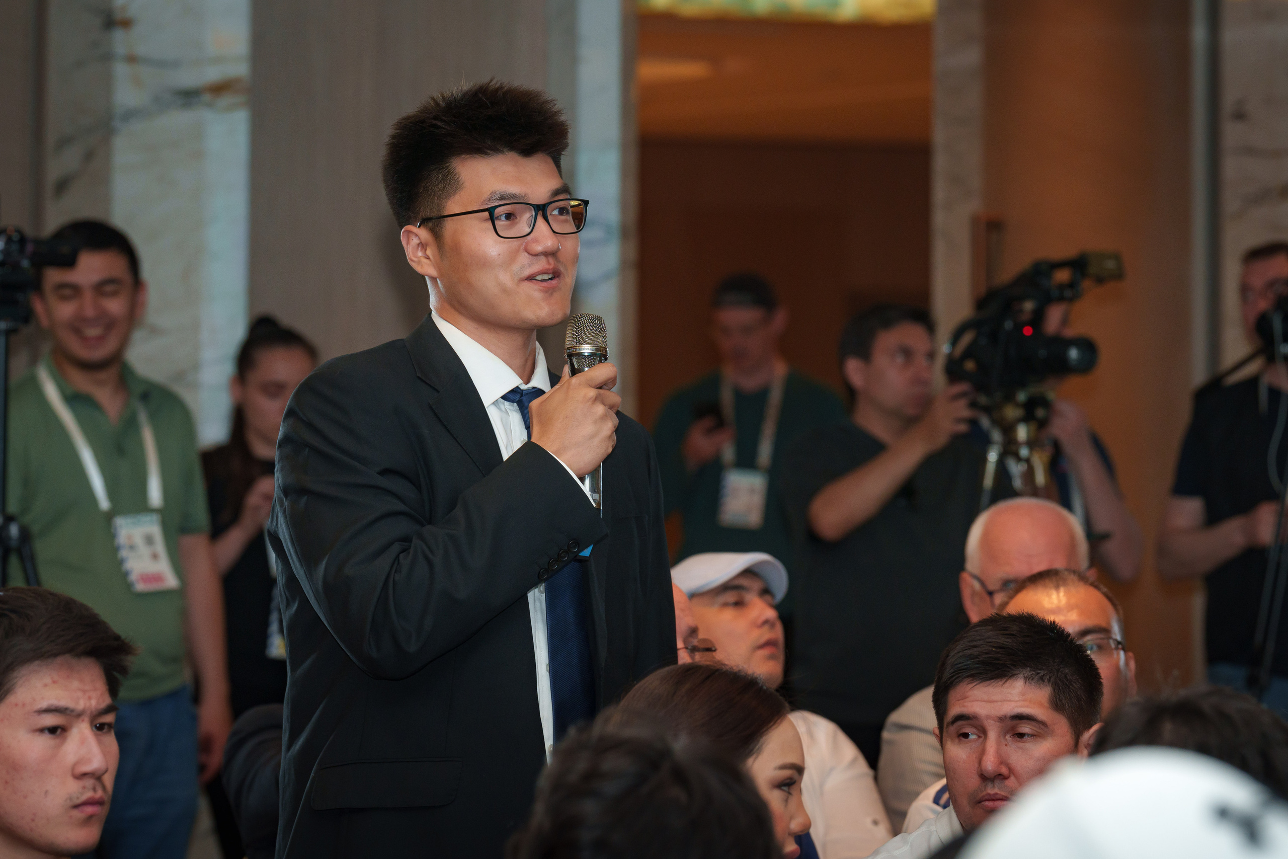 Пресс-конференция руководства IBA мужского ЧМ по боксу Ташкент 2023. Георгий Намазов | Фотограф в Ташкенте