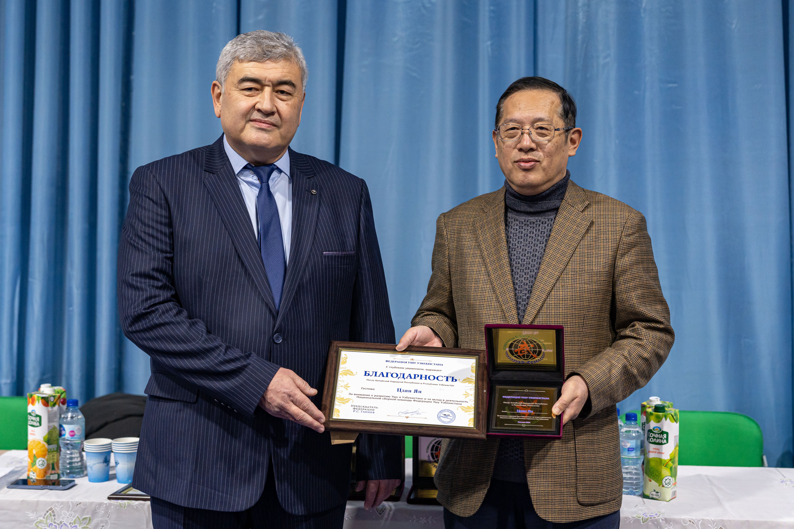 Передача инвентаря Национальной сборной Федерации Ушу посольством КНР. Георгий Намазов | Фотограф в Ташкенте