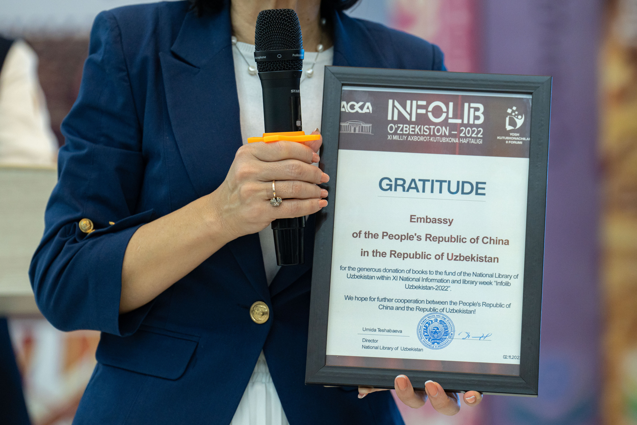 Церемонии открытия читального зала «Окно в Китай». Георгий Намазов | Фотограф в Ташкенте