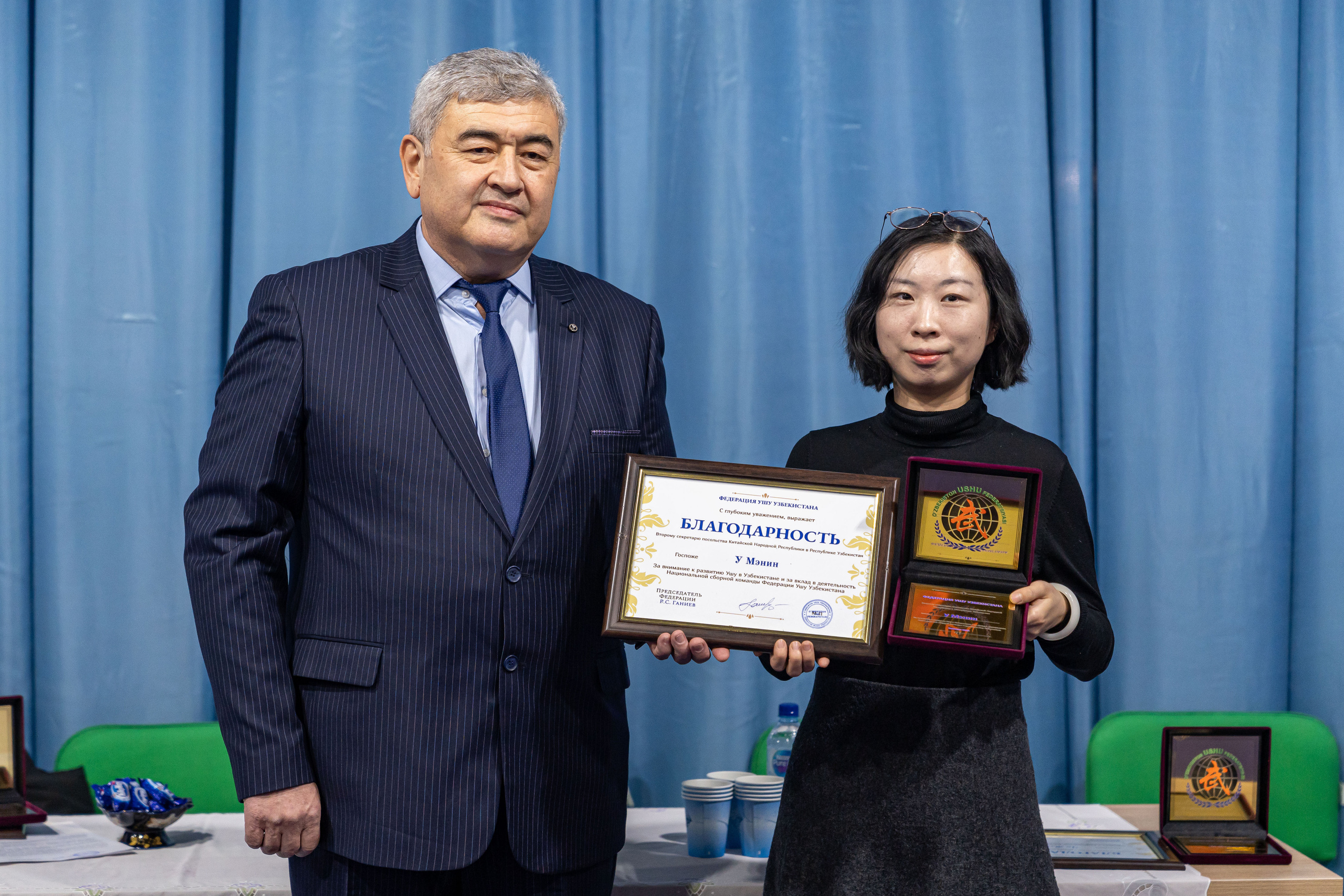 Передача инвентаря Национальной сборной Федерации Ушу посольством КНР. Георгий Намазов | Фотограф в Ташкенте