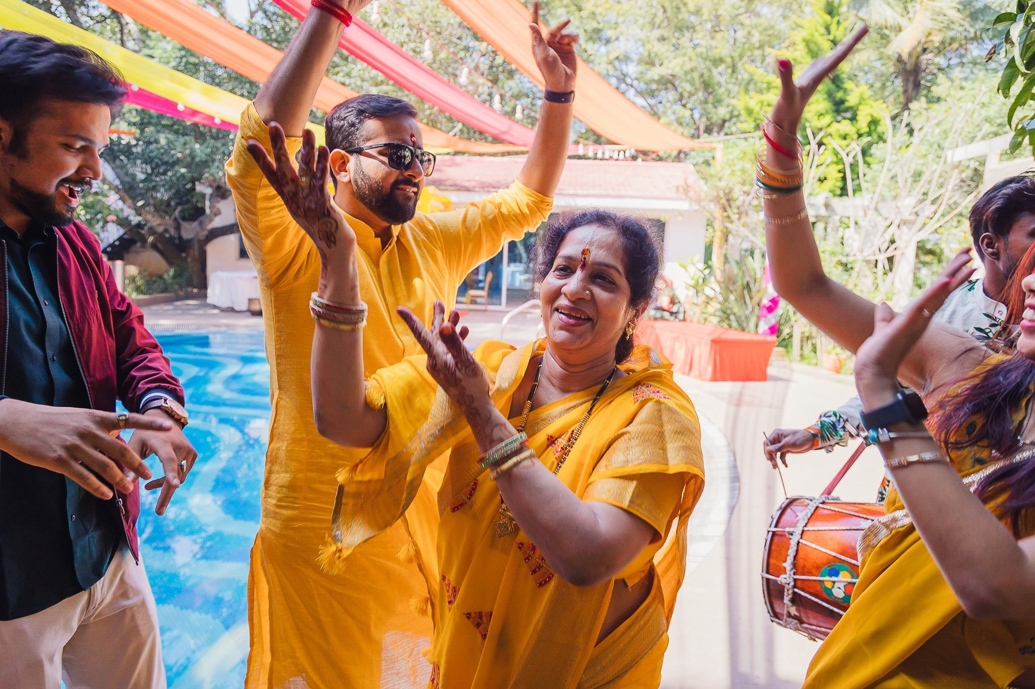 Telugu + Punjabi Fusion Wedding at Le Roma Gardenia resort, Bangalore, India