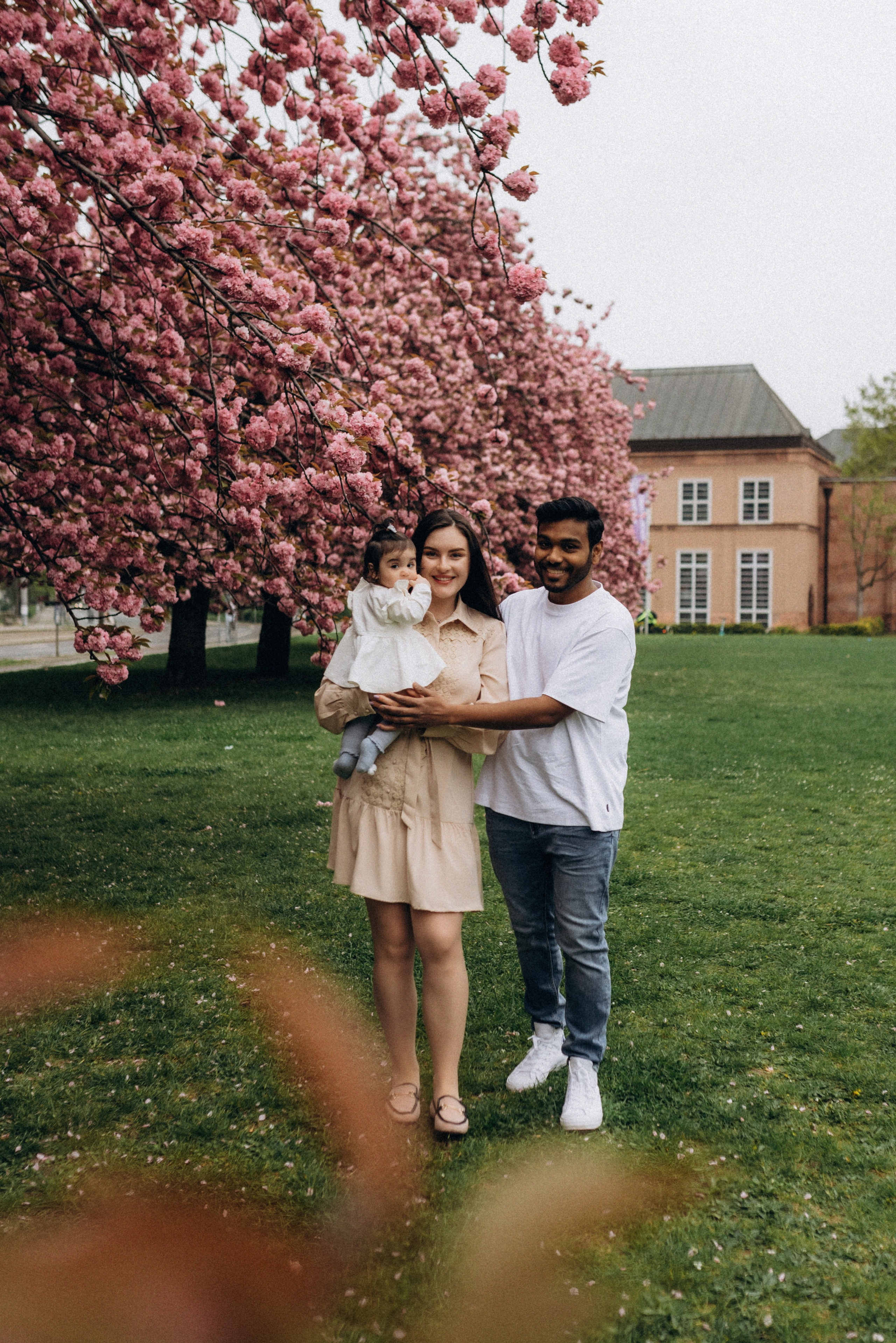 Family history in Sakura. Семейный фотограф Лейпциг, Германия