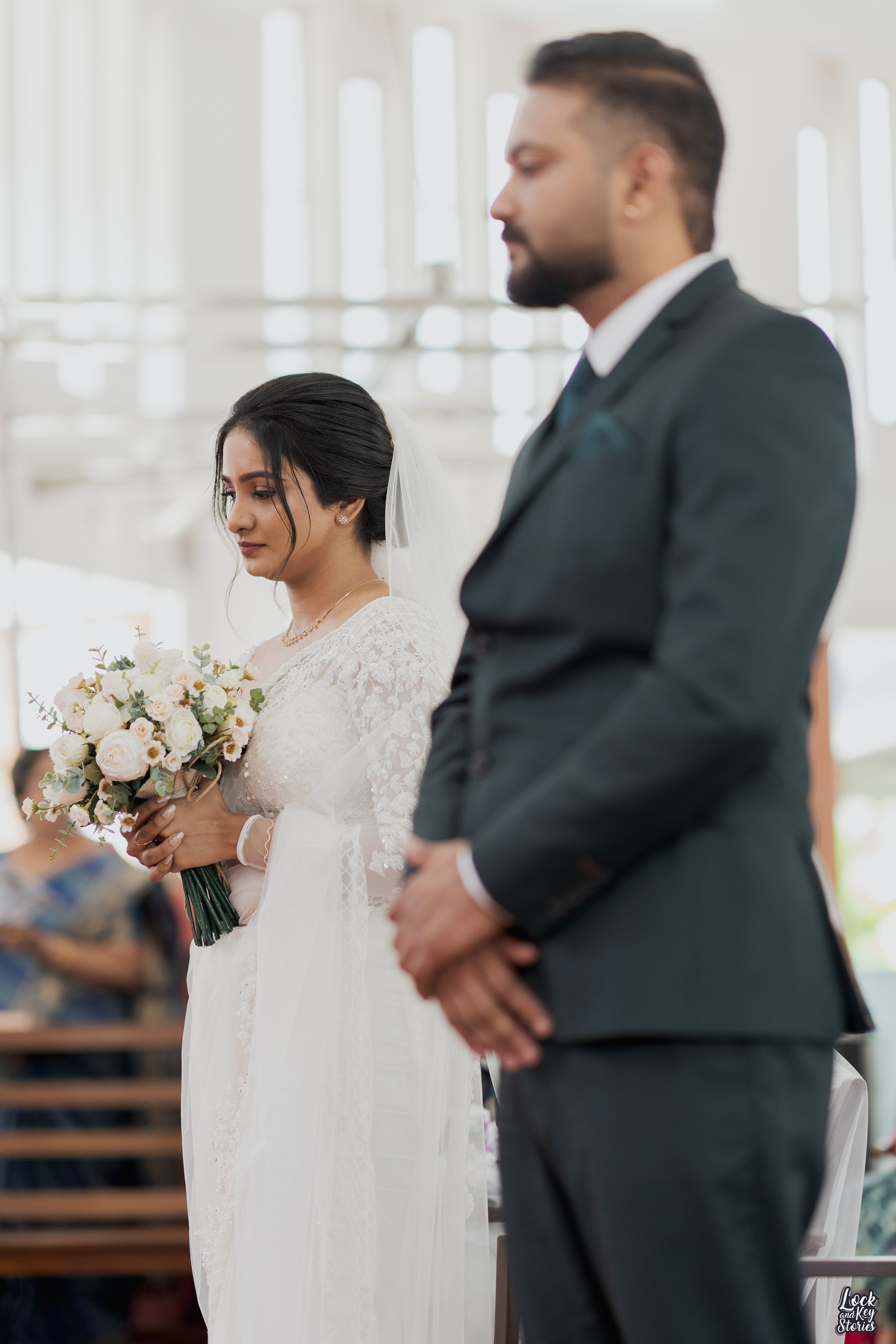 Soniya & Nithin Christian Wedding Photography | Faith-Filled Moments by The Lock and Key Stories. The Lock And Key Stories