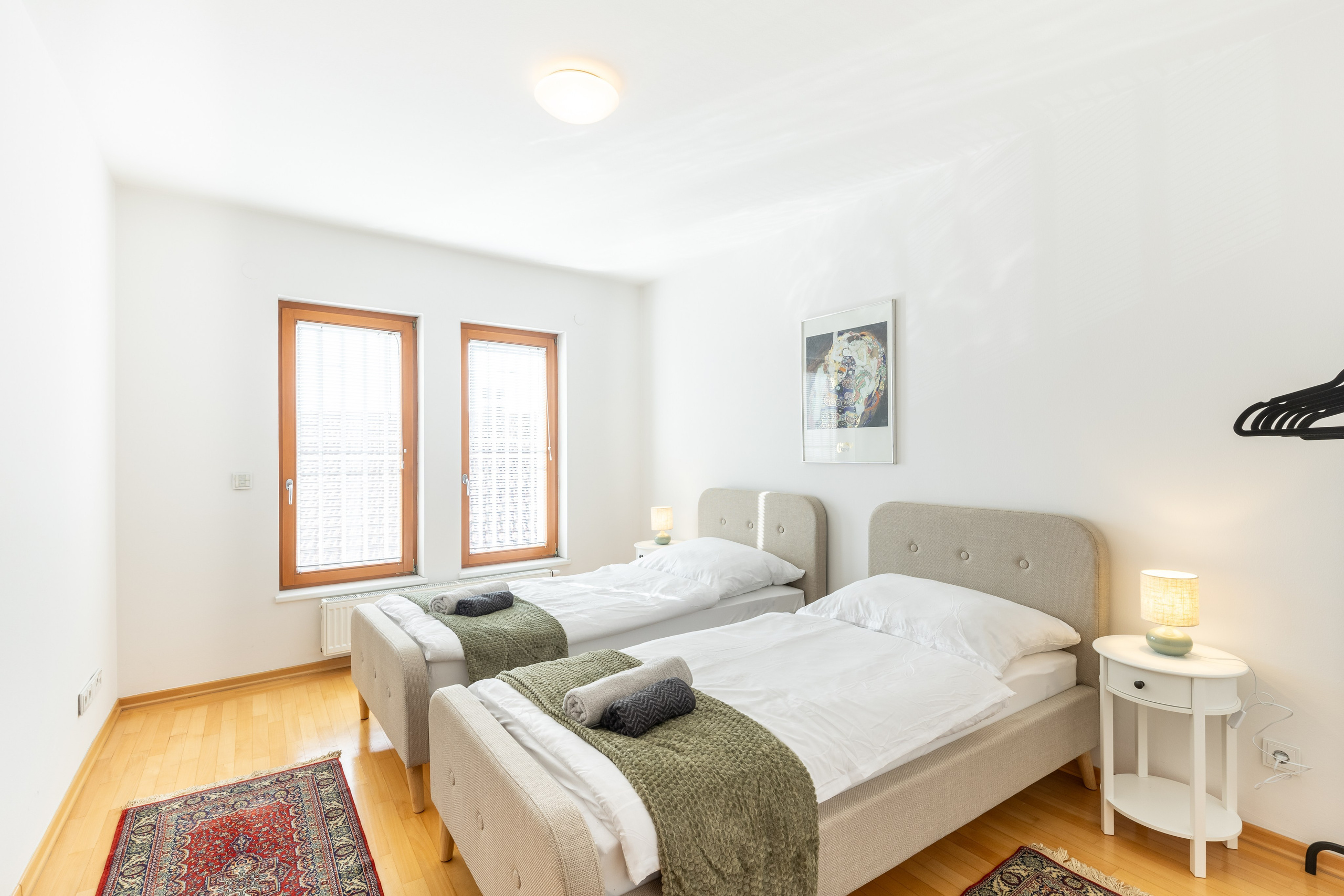 Interior architecture photography of modern Sarajevo apartment with natural daylight.