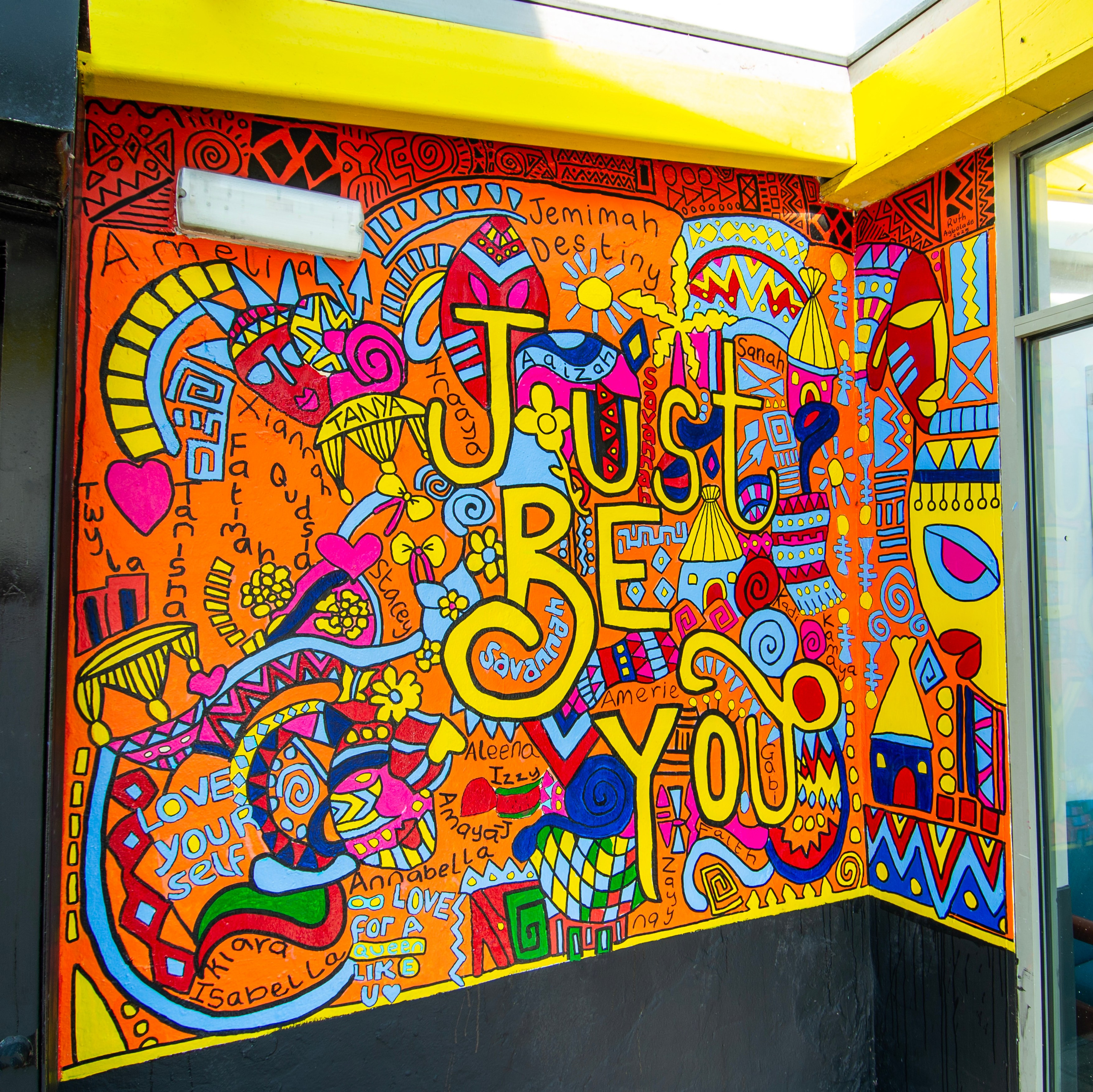 MAPA Community Girls Group Mural. Professional Portrait & Event Photographer in West Yorkshire, travels across UK