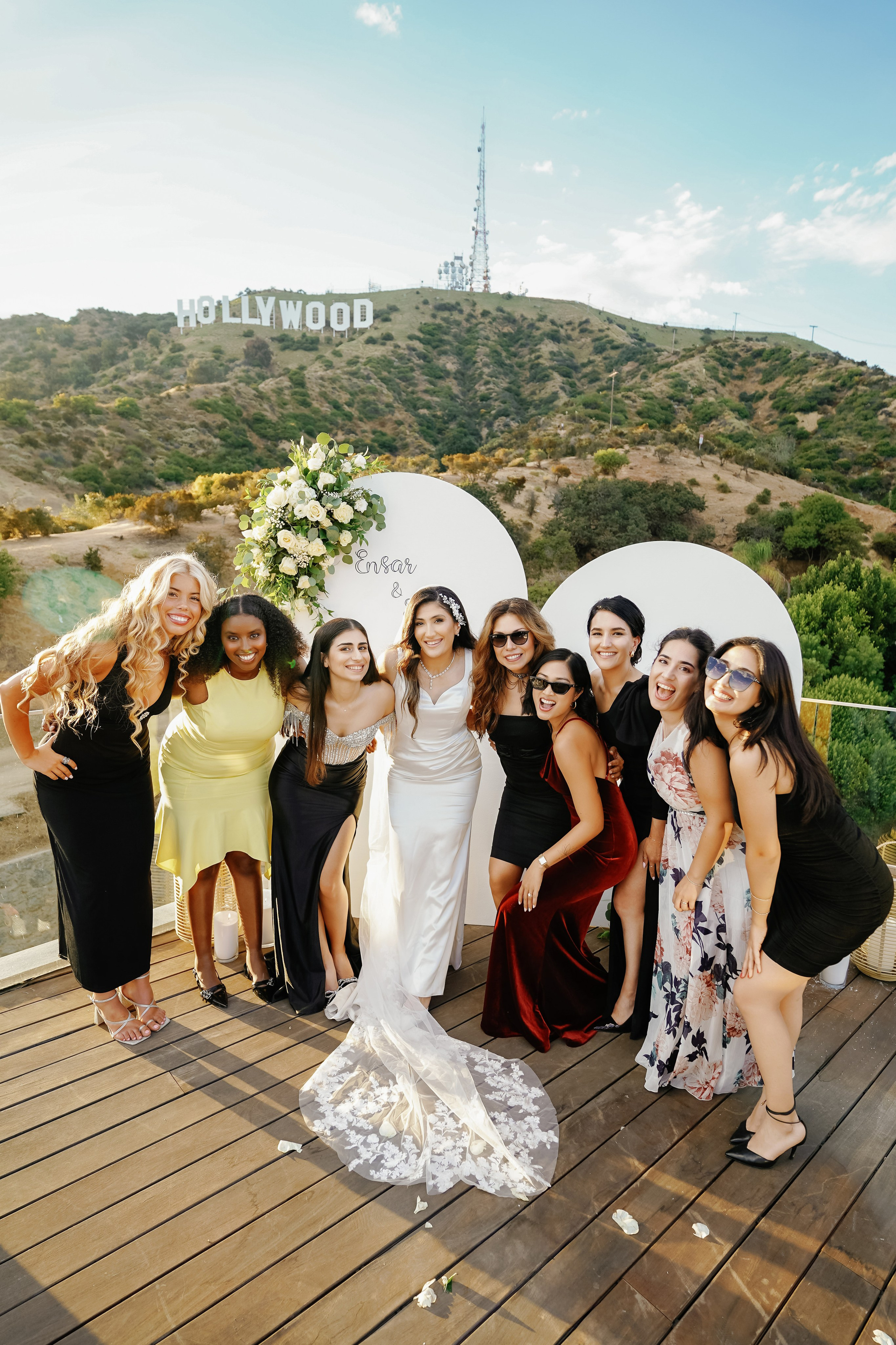 Wedding at the Hollywood Sign Venue, Los Angeles, California. Wedding Photography & Videography Team in California, Los Angeles, San Francisco, San Diego and Travel