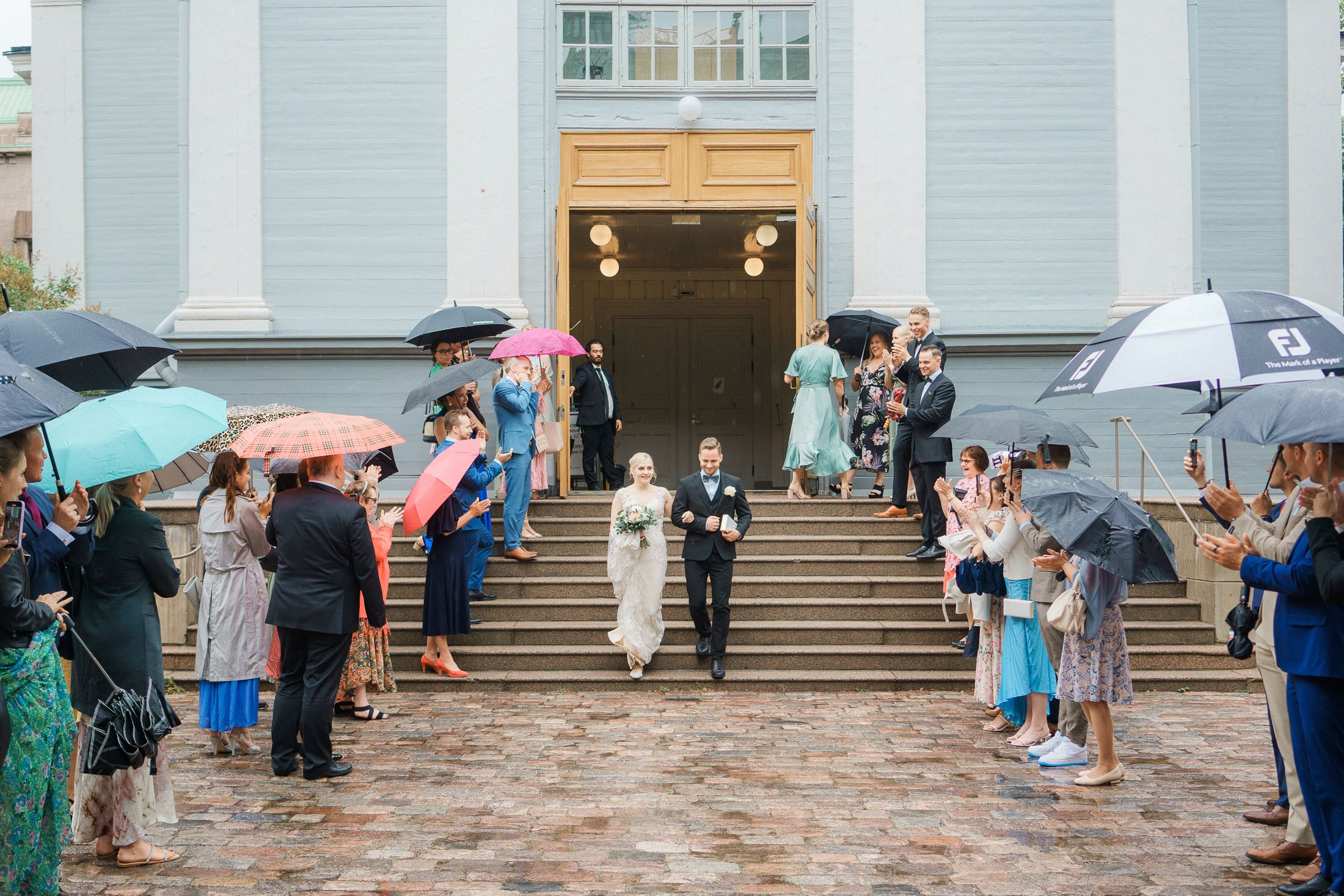 Hääkuvaus Klaus K, Rake-sali ja Helsingin vanha kirkko