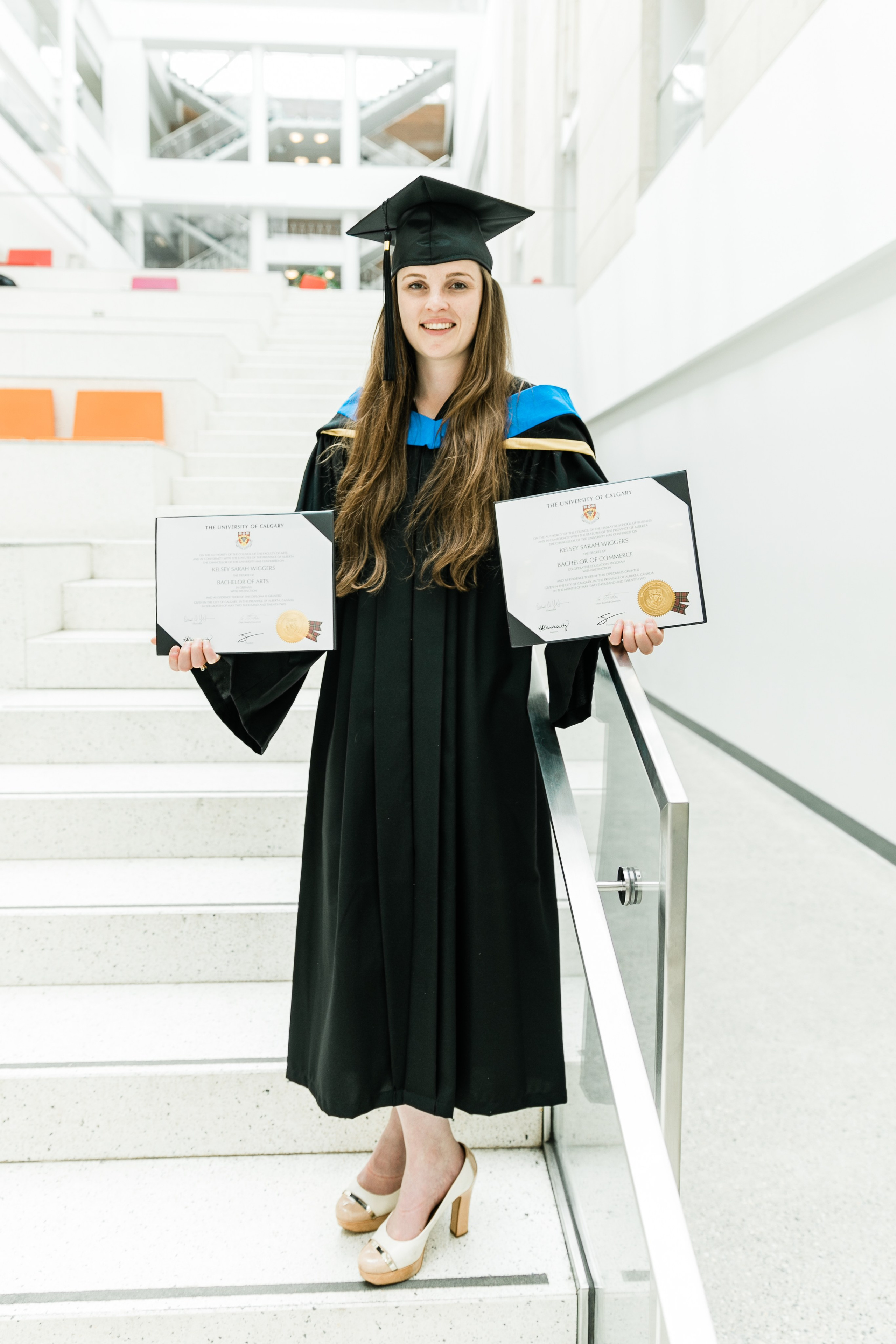 Graduation — Kelsey — University of Calgary. Fotografía accesible en Calgary