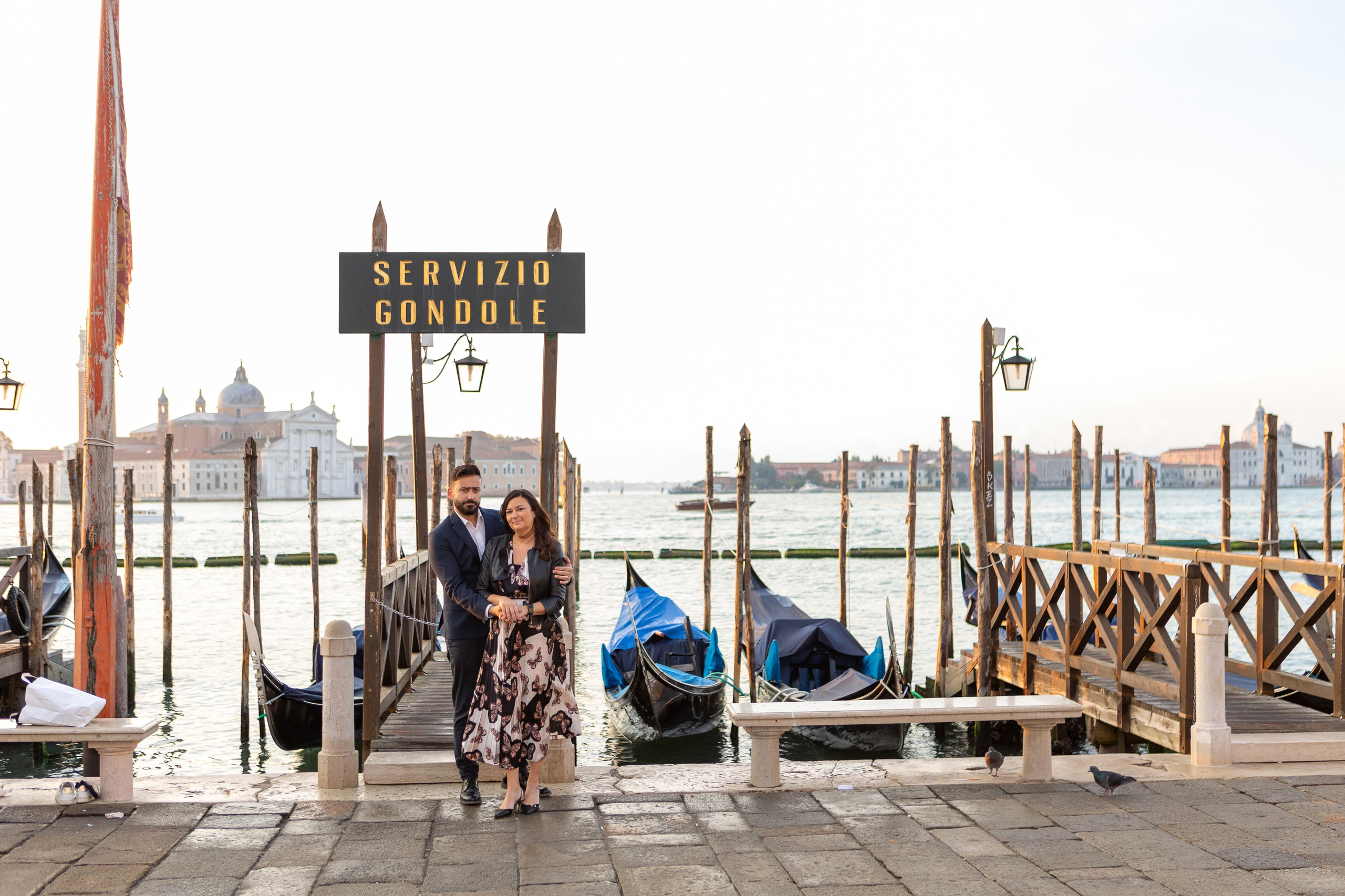 Margo and Vincenzo at dawn in Venice