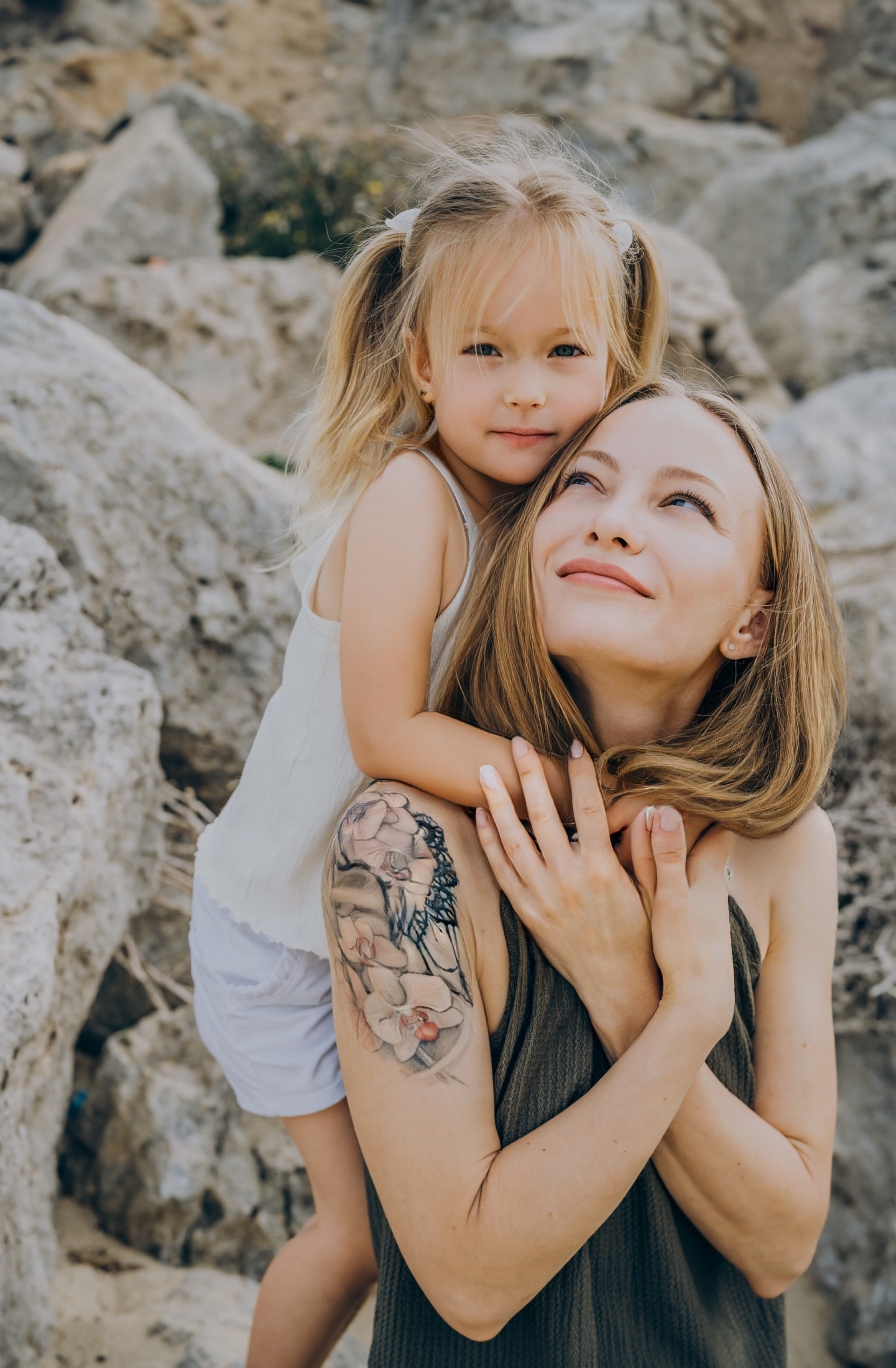 Mama and daughter. Фотограф у Пальма де Майорка