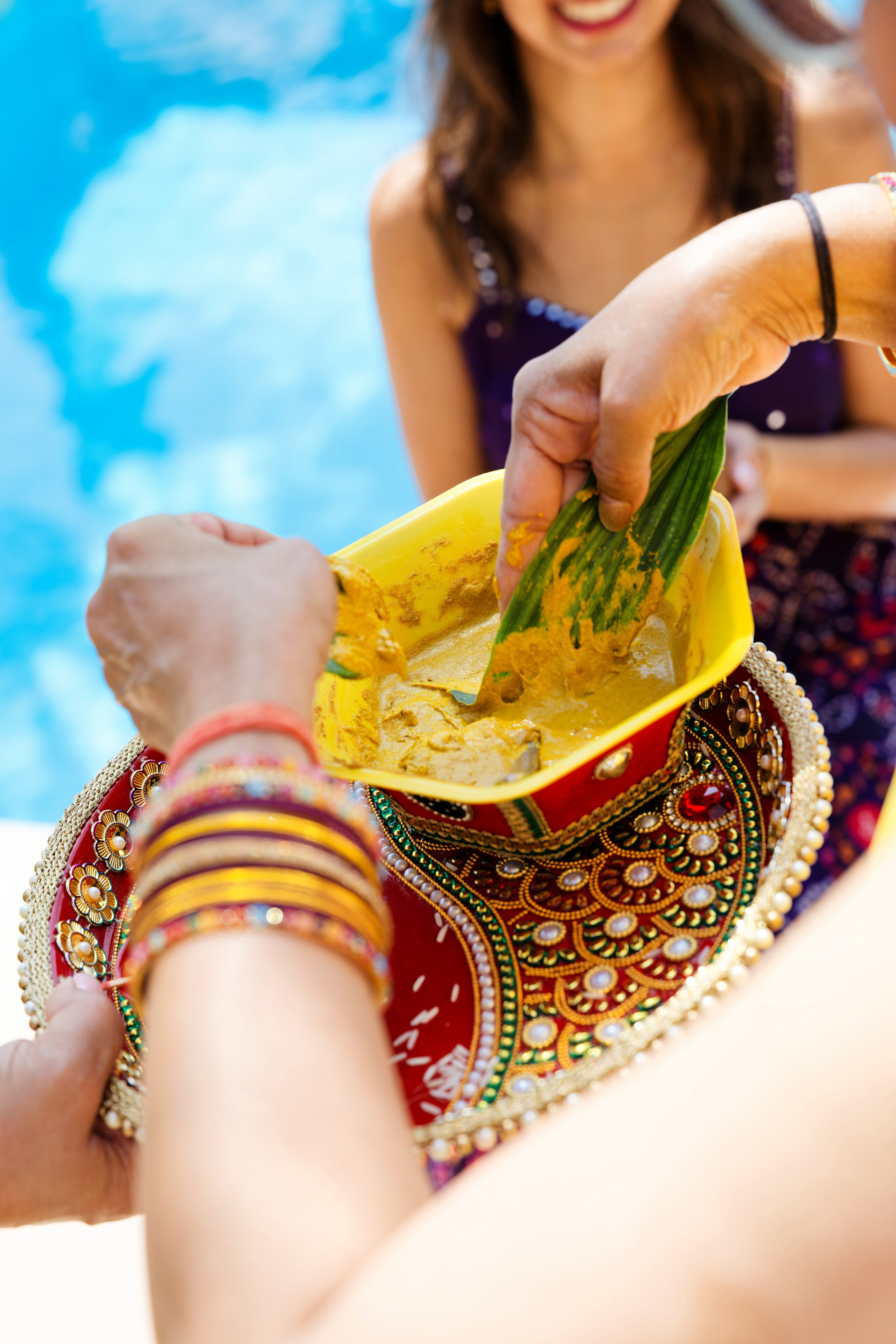 Indian wedding Haldi ceremony & Mehndi Night at Masia Nur, Sitges, Spain Preview