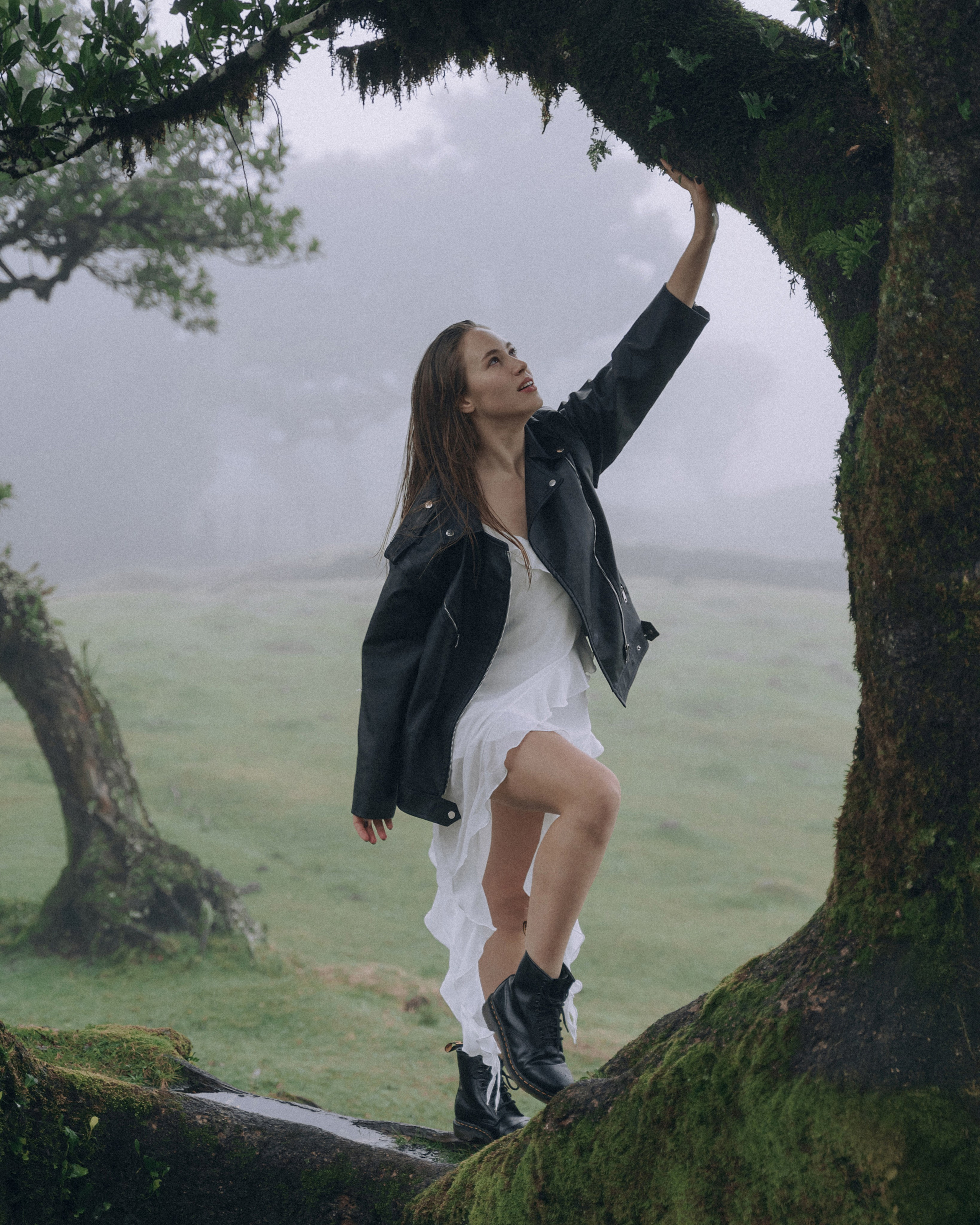 Misty Morning Photoshoot — Katya | Fanal Forest, Madeira Photographer. Your photographer in Madeira