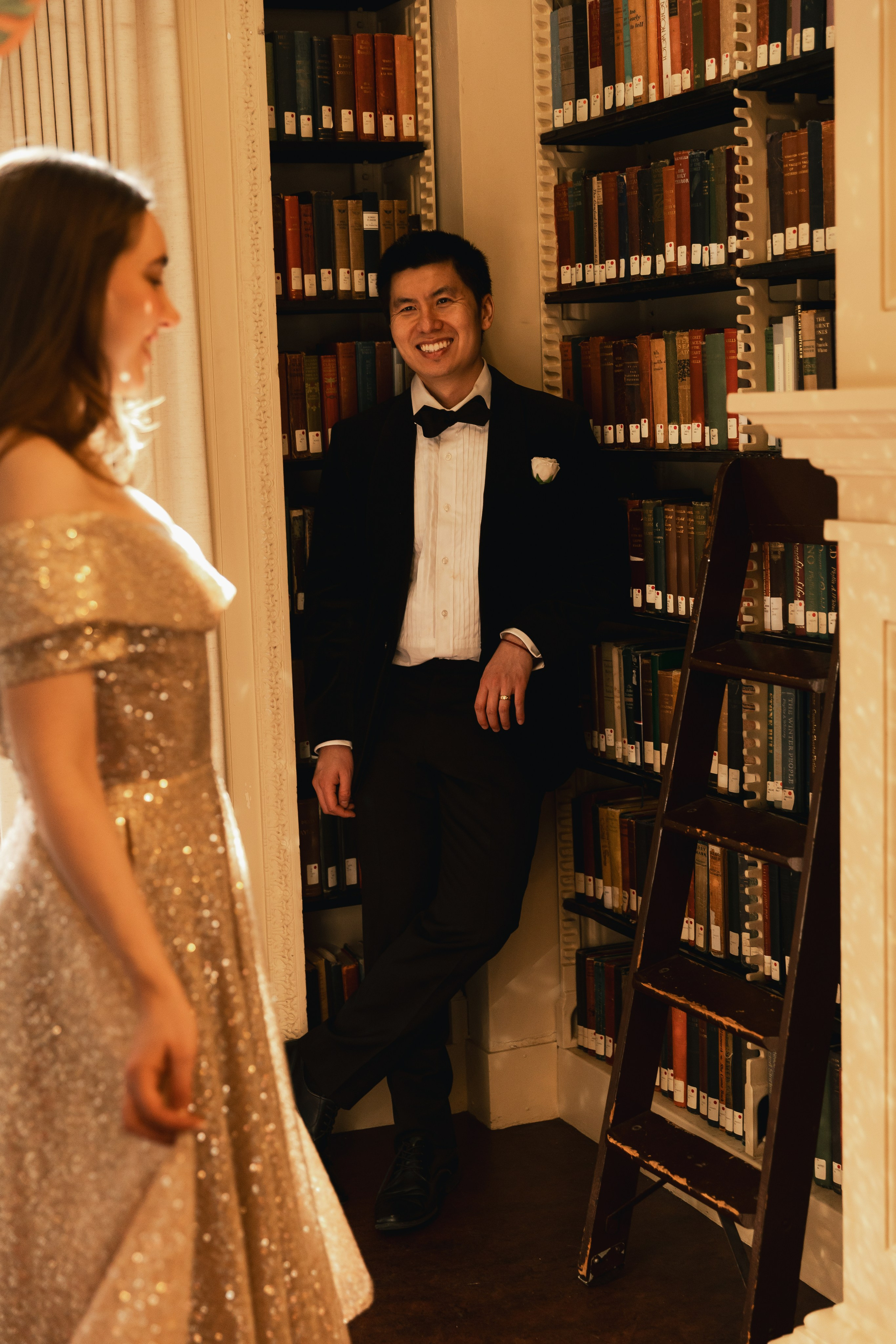 Engagement Session In Boston Athenaeum