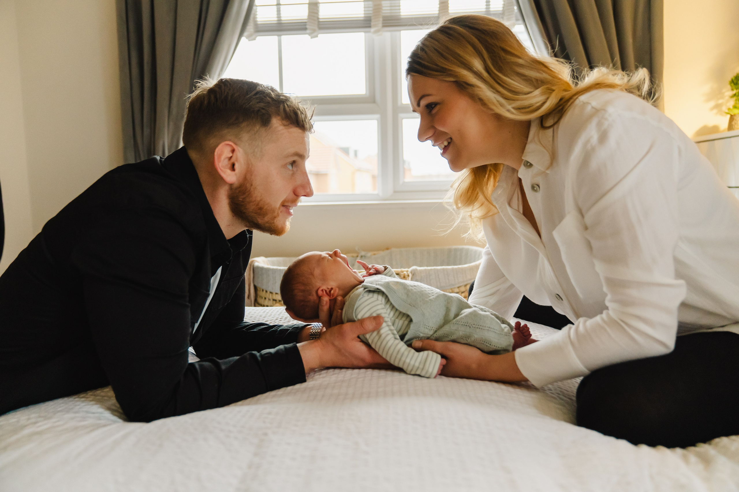 In-home newborn photo session