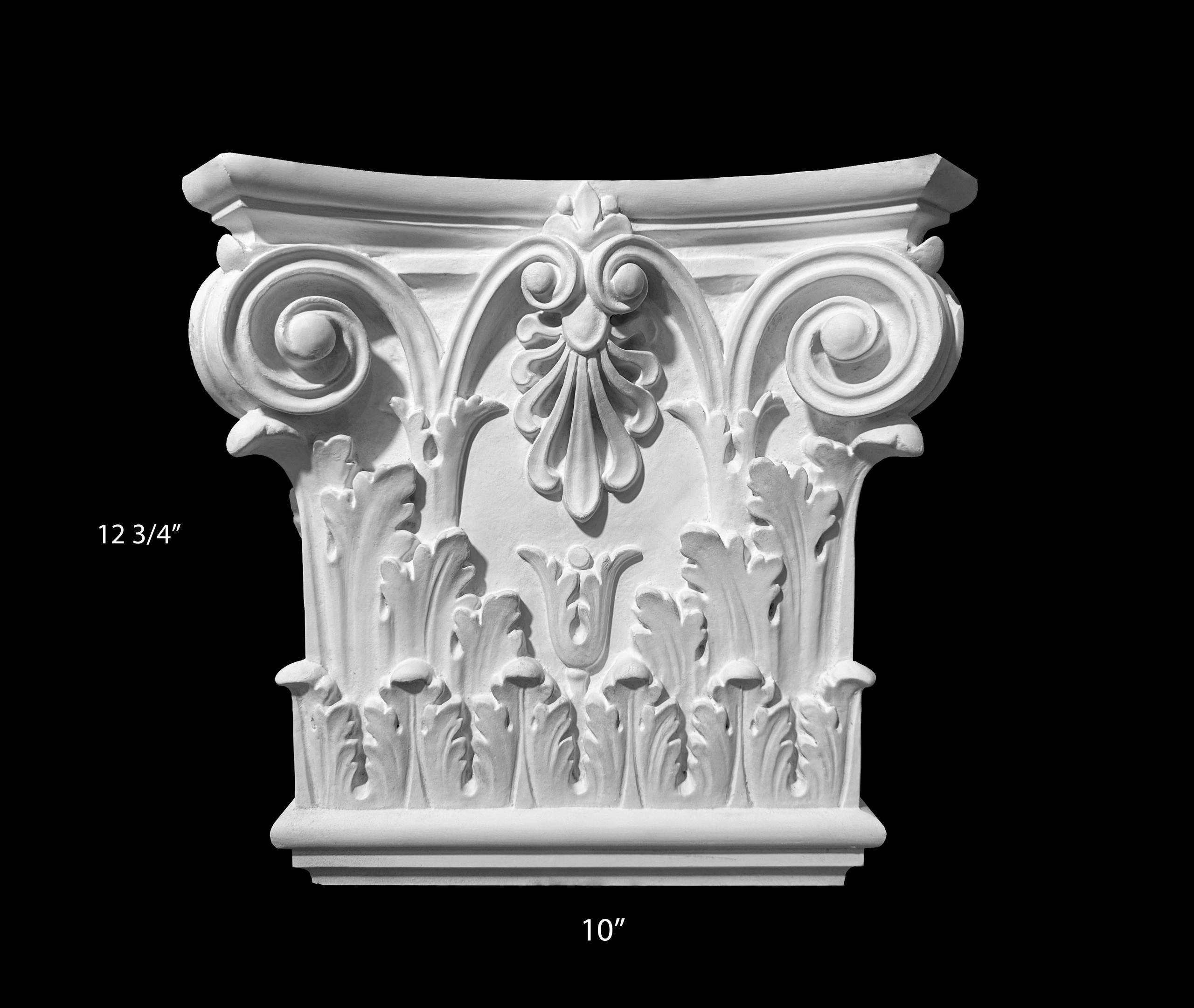 Columns. Plaster molding