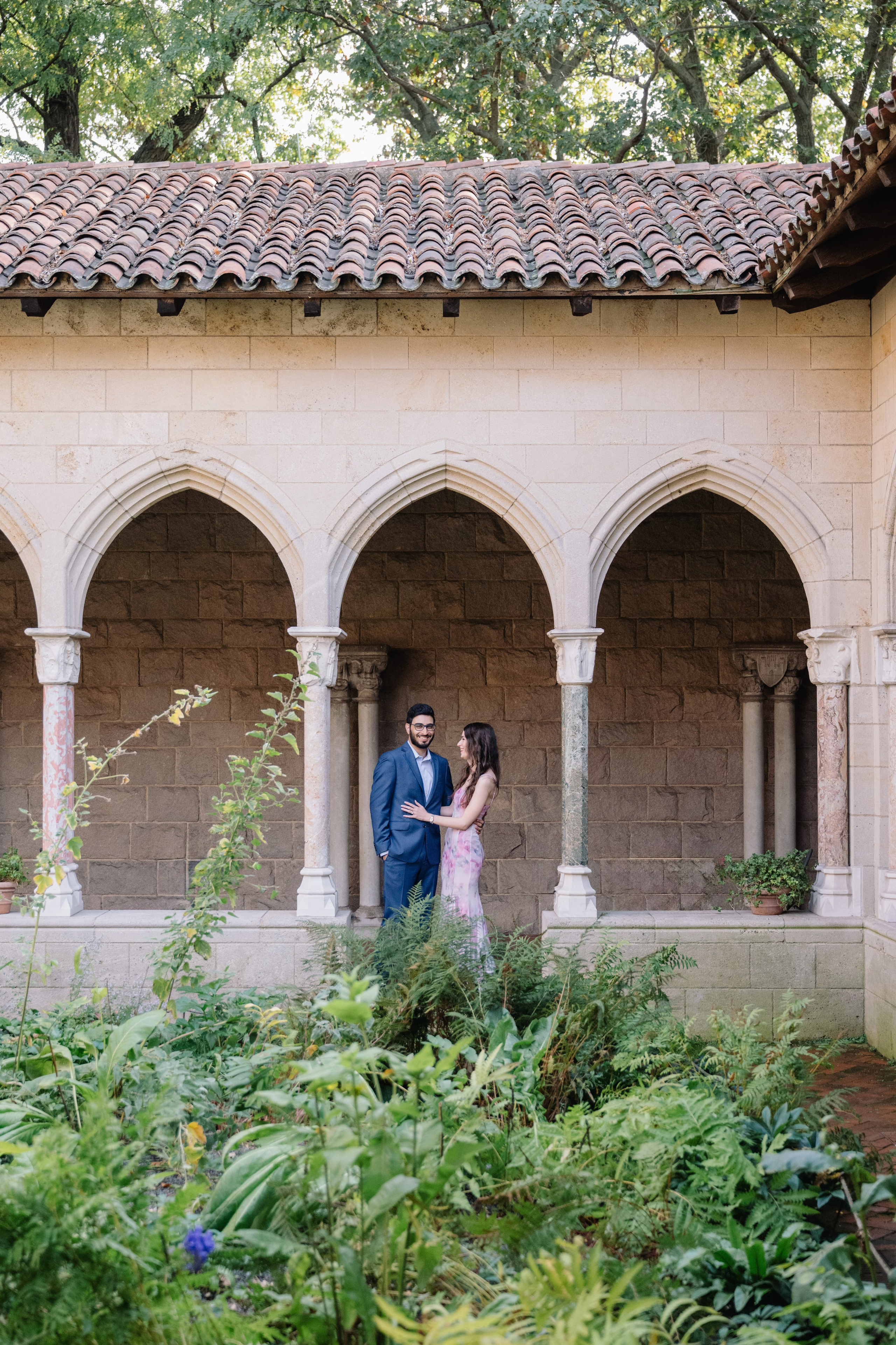 Aashay & Kimberly — Engagement Photoshoot at The Cloisters, Fort Tryon Park