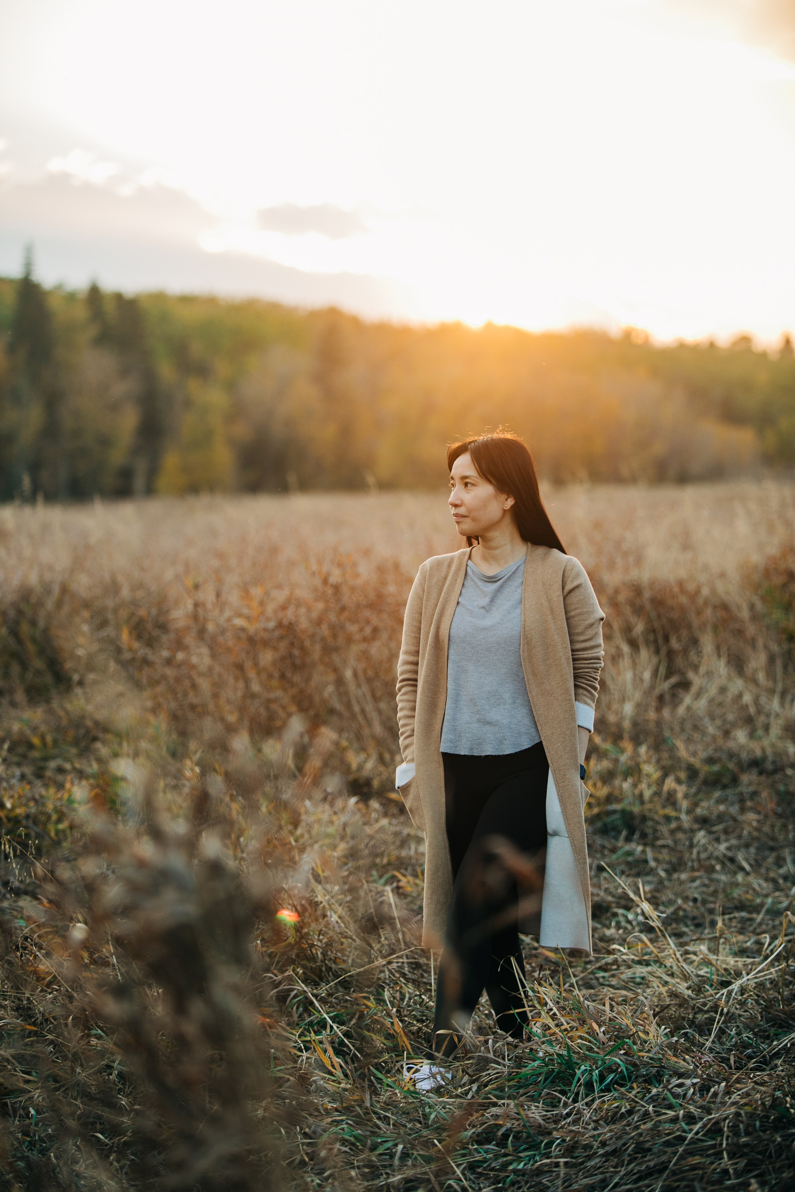 Hannah Woo — Fish Creek. Fotografía accesible en Calgary