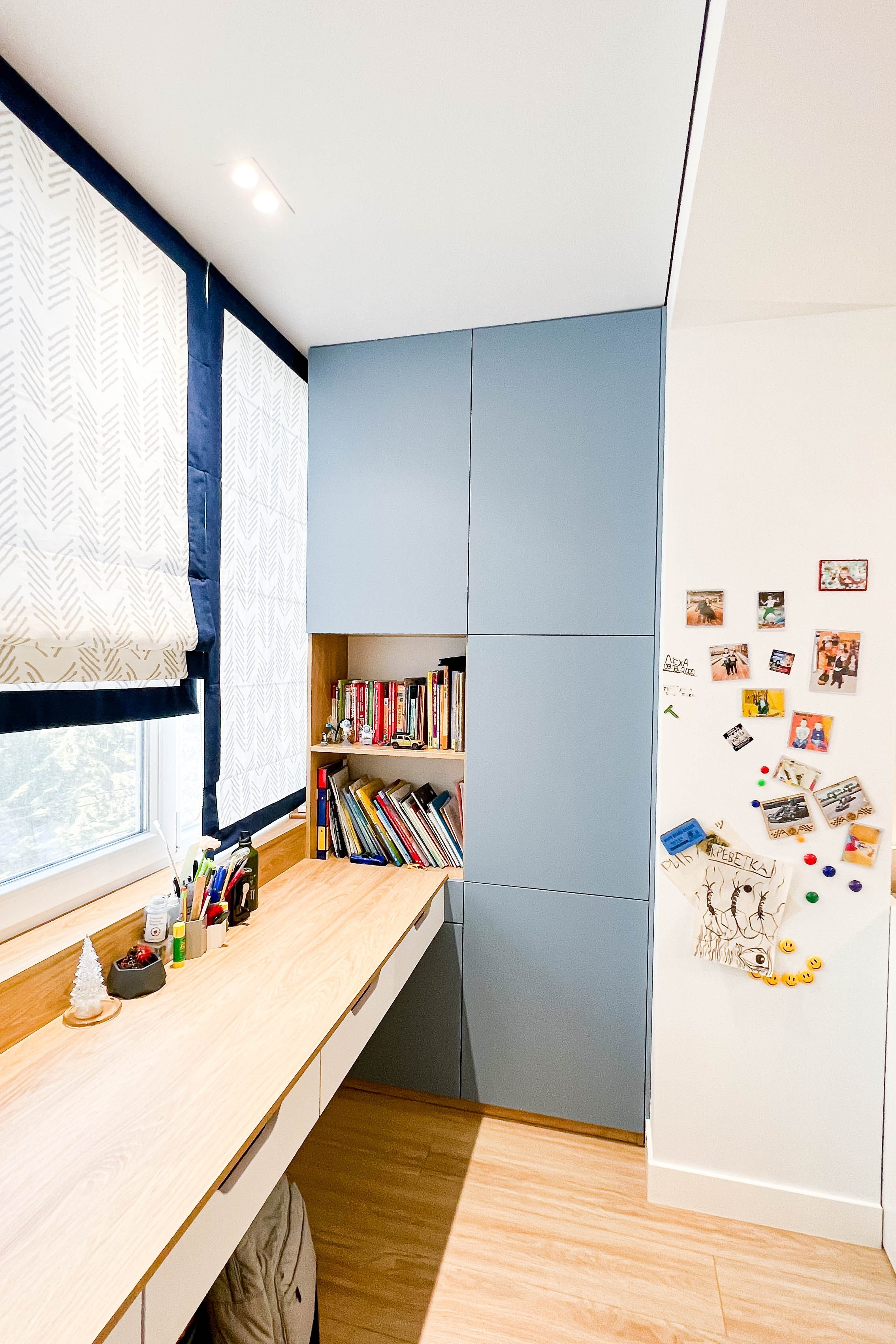 The apartment is in a modern style. Fotograf Dmitrii Donets