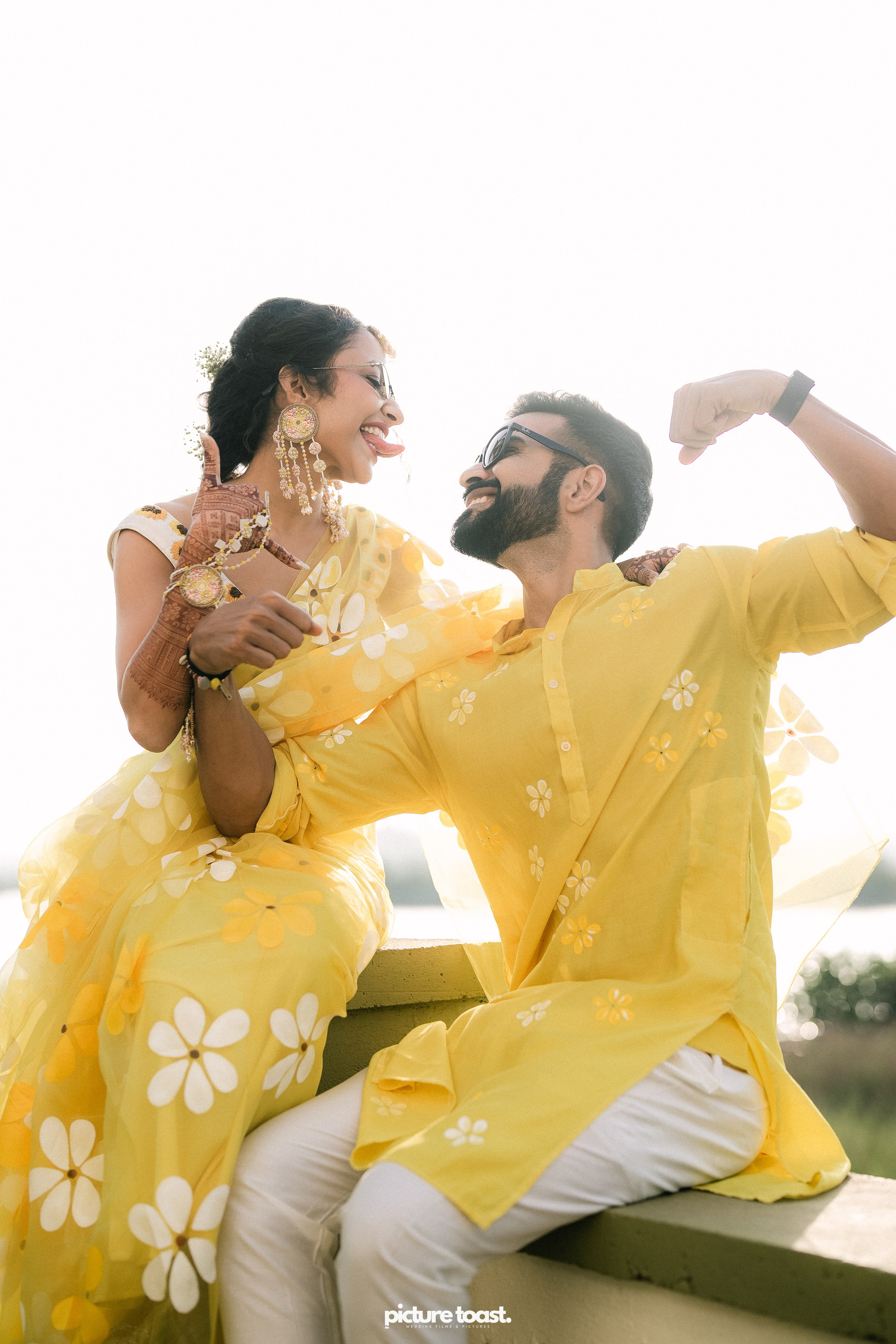 Haldi Hues Ft. Baebie & Goyal. Fine art Wedding Photographers in India & Canada