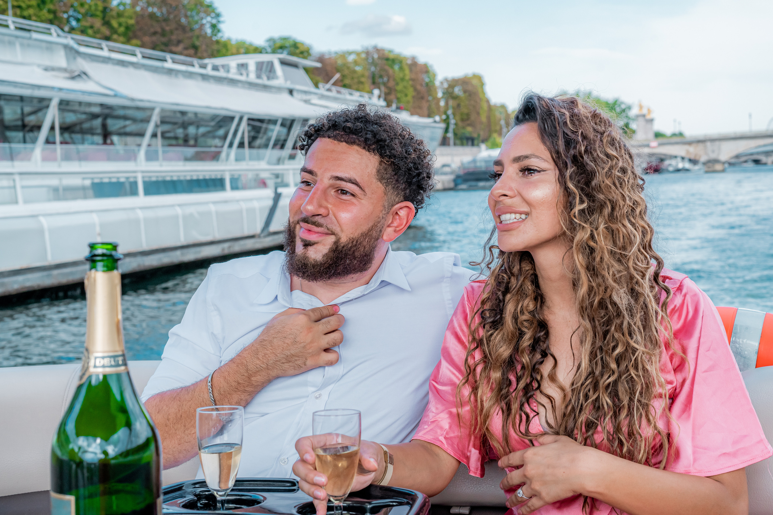 Suprise Proposal on a boat in Paris