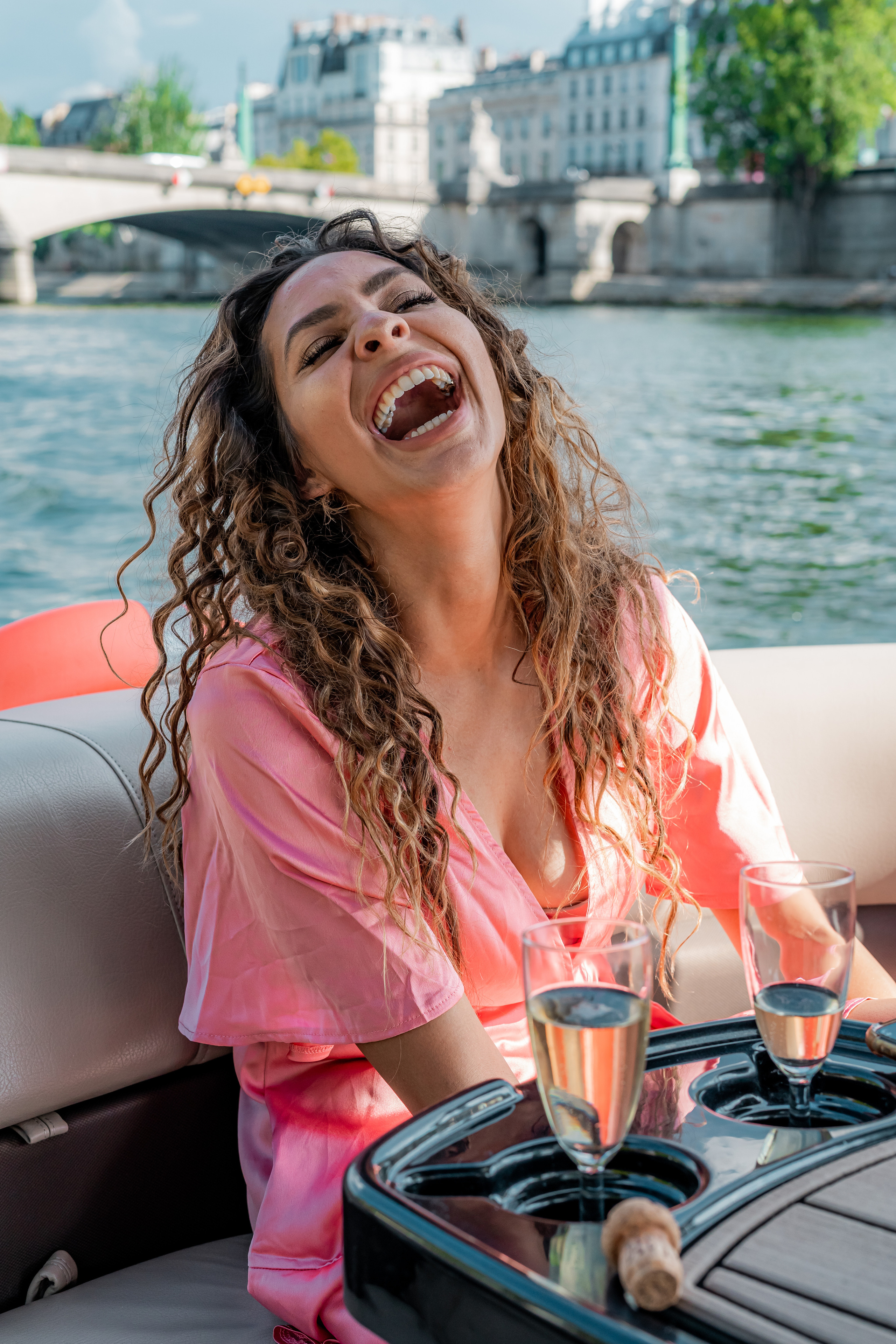 Suprise Proposal on a boat in Paris